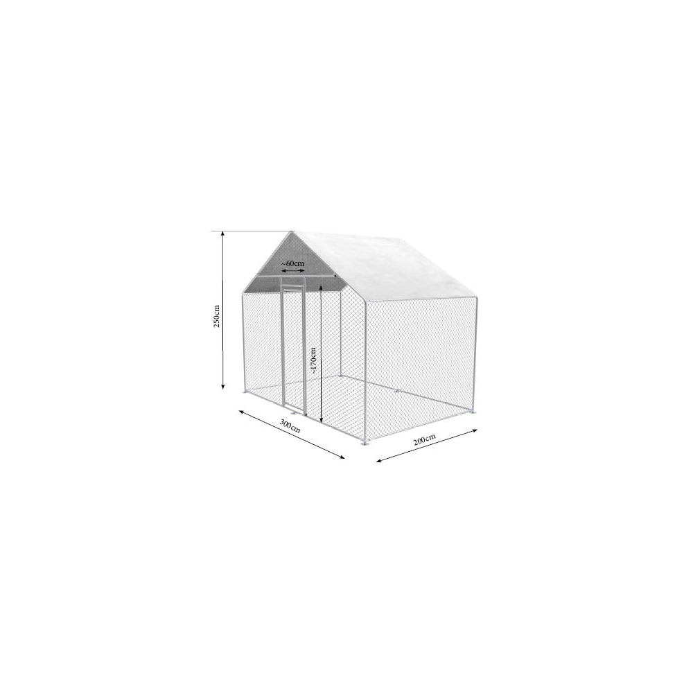 Heimtiergehege 3x2x2,5 m