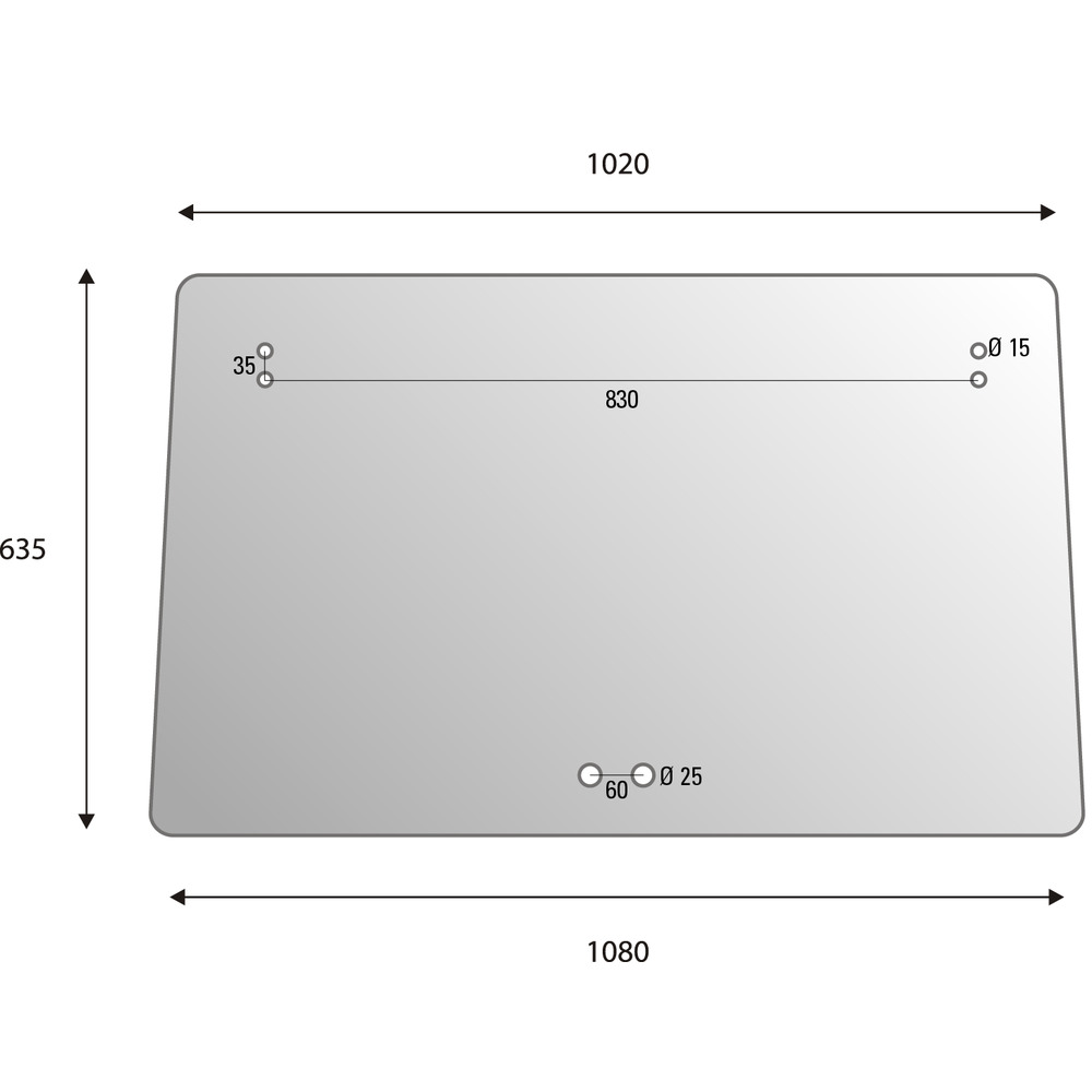 Frontscheibe zu Steyr mit RS1/2 Kabine