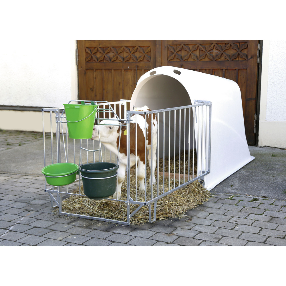 Kälberiglu Master Plus, mit Zaun