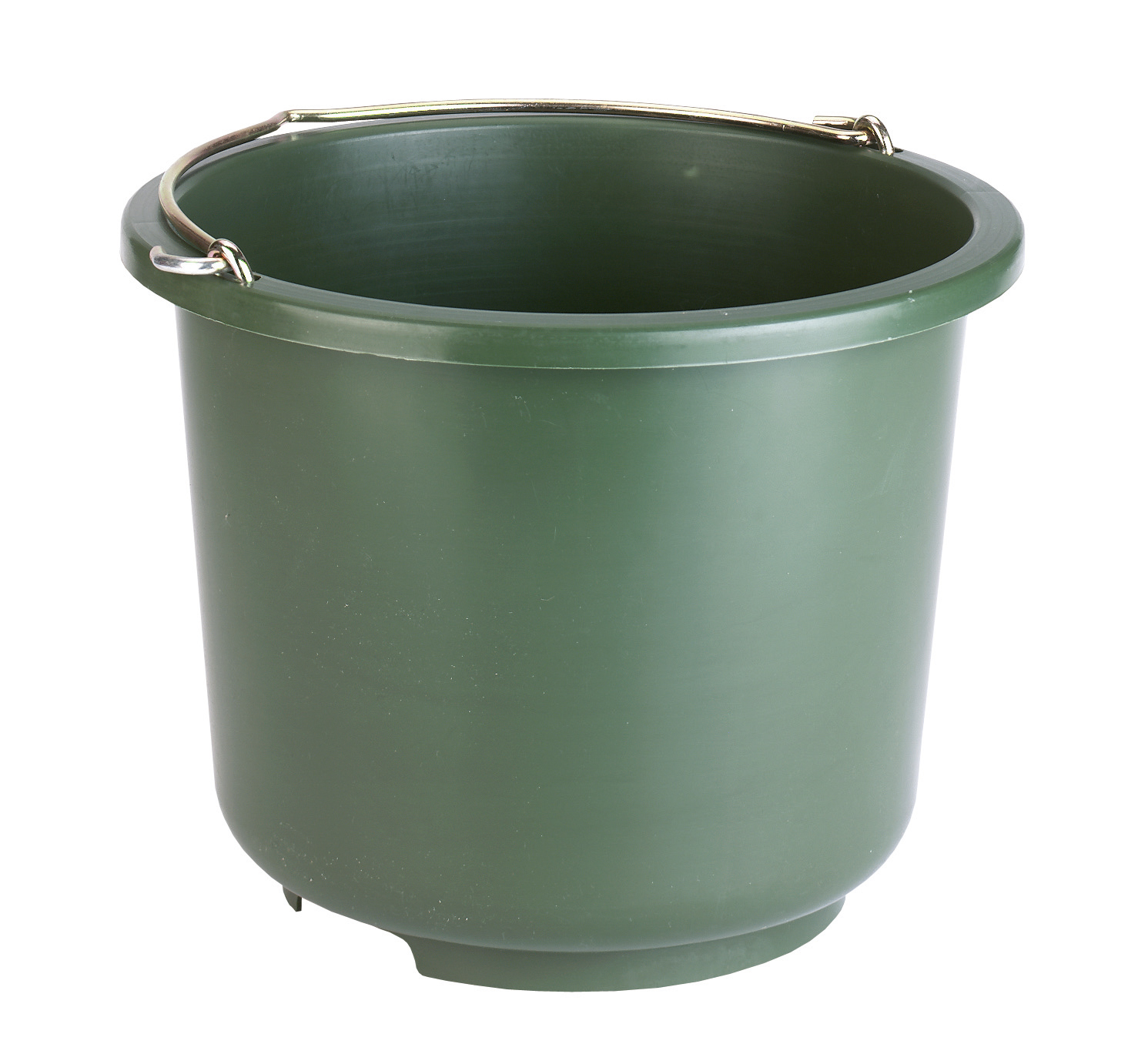 Construction and stable bucket olive green 12 l highly stable