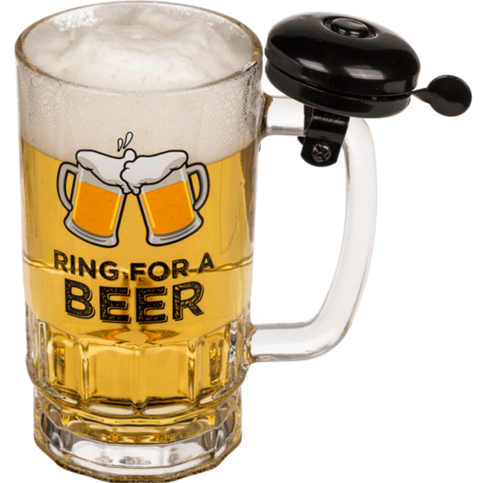  Bierglas mit Klingel 500 ml 