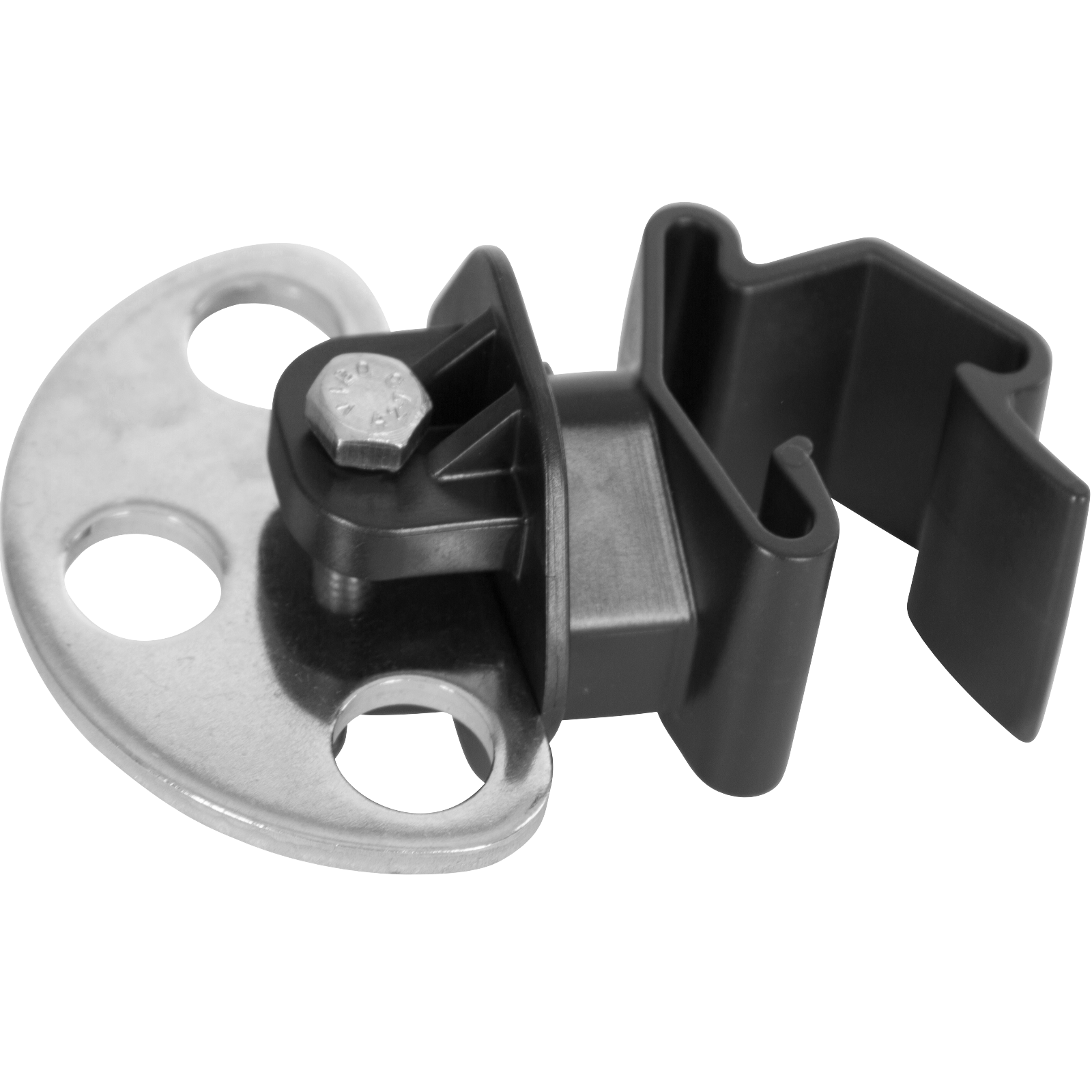  Isolateur de poignée de porte p. Piquet en T noir Paquet=3 pcs 