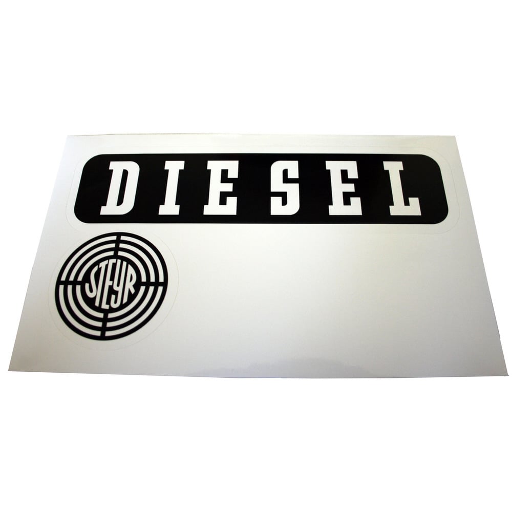 Aufkleber Steyr Diesel links