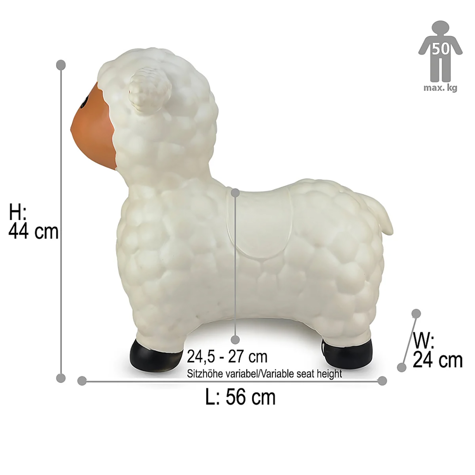 Hüpftier Schaf