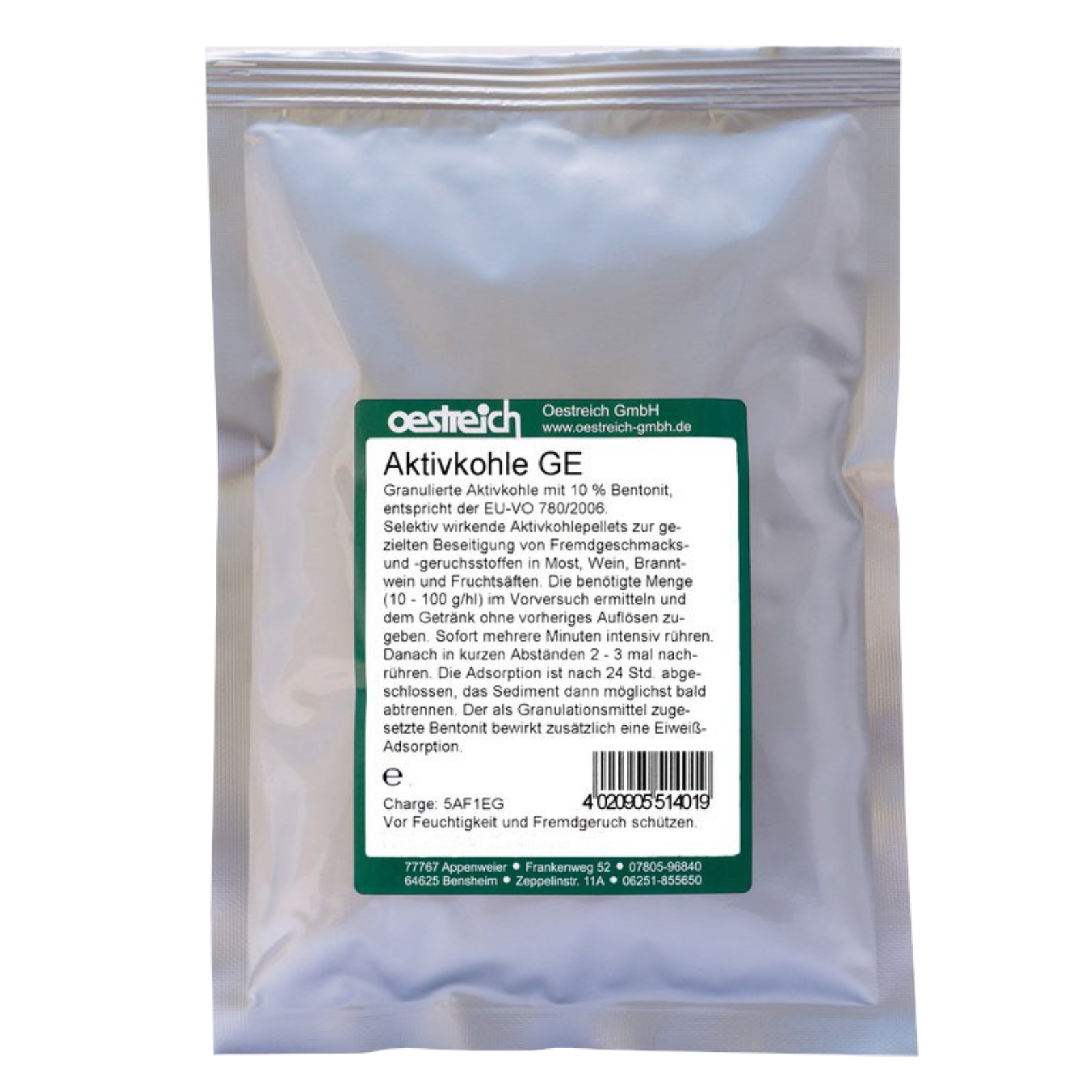 Activated Carbon GE 100g