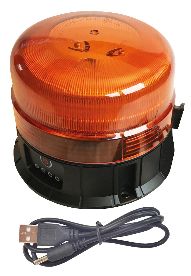 LED-Kennleuchte Funk Akku, Magnet 