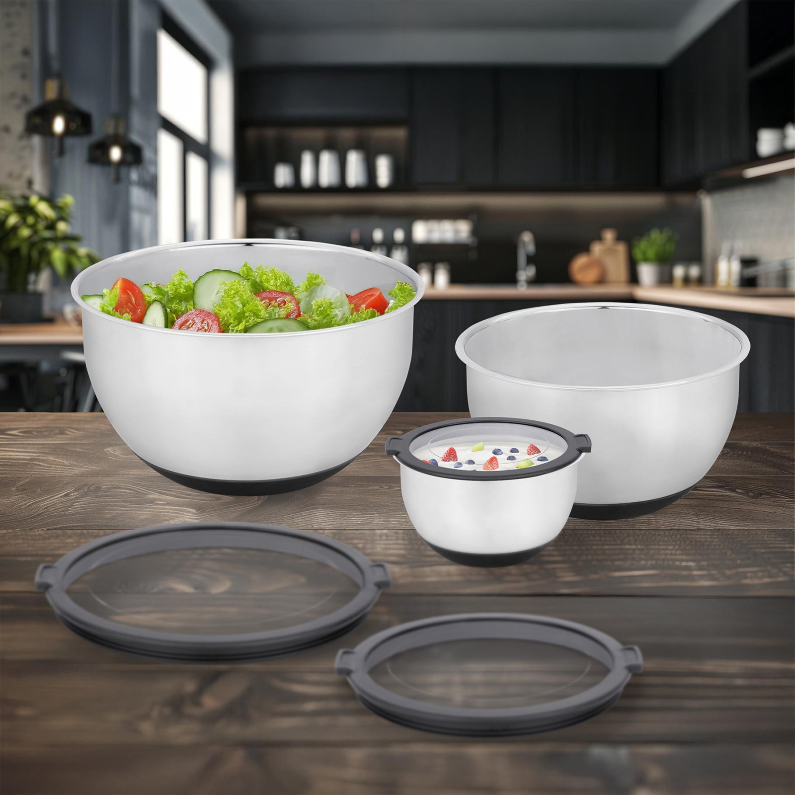 Rührschüssel Edelstahl 3er Set