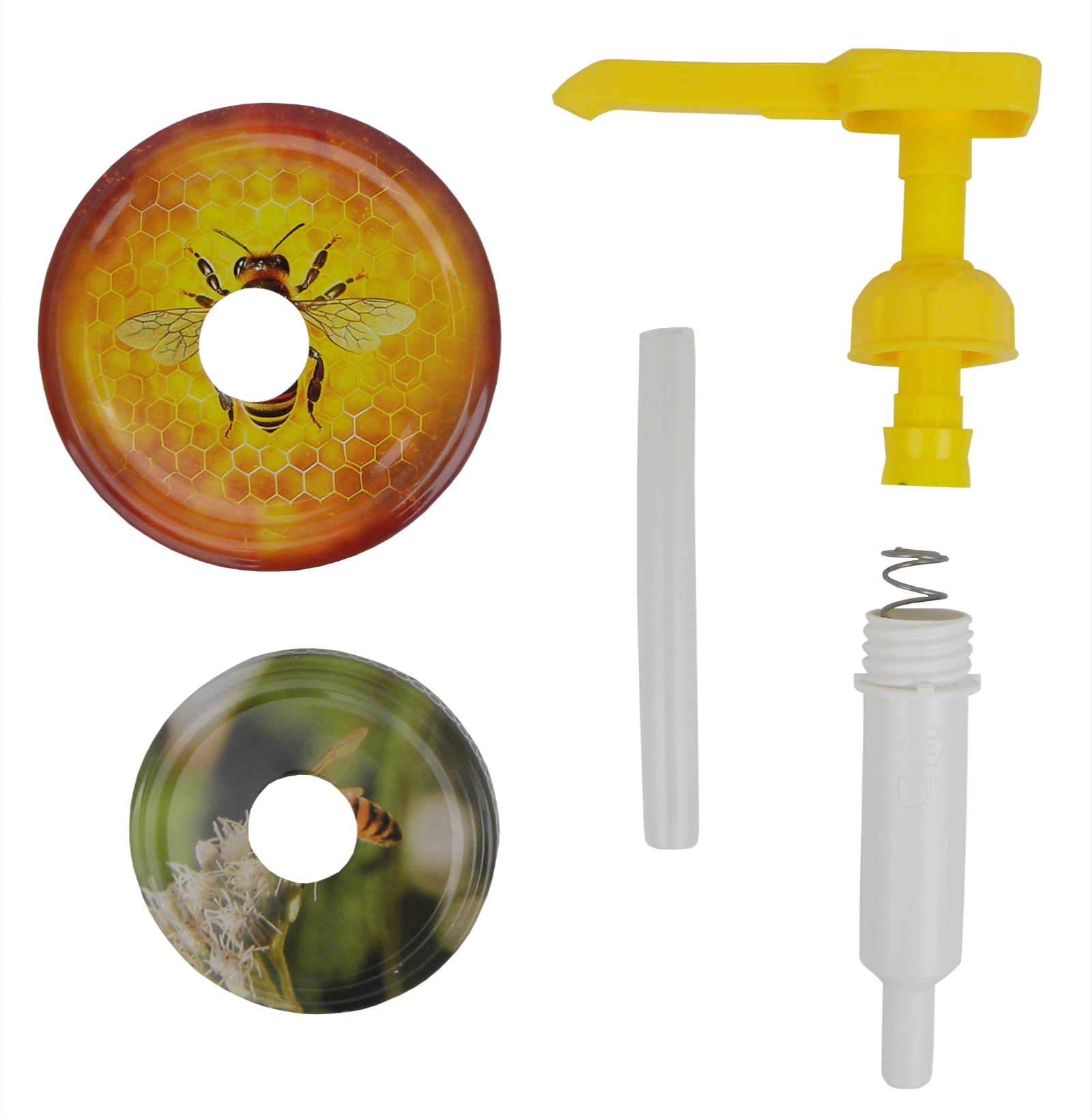 Honigspender Pumpe mit Deckeln TO66 & TO82