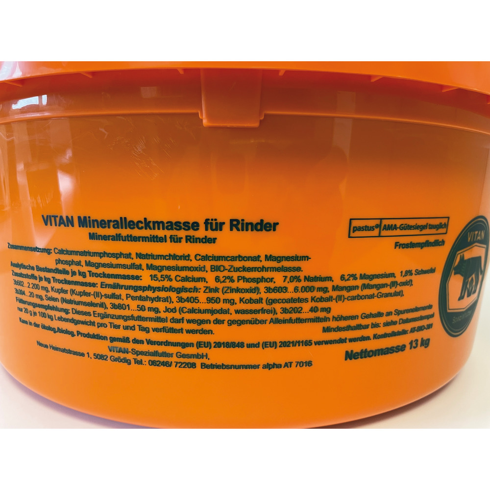 Vitan-Mineralleckmasse, 13 kg Schüssel