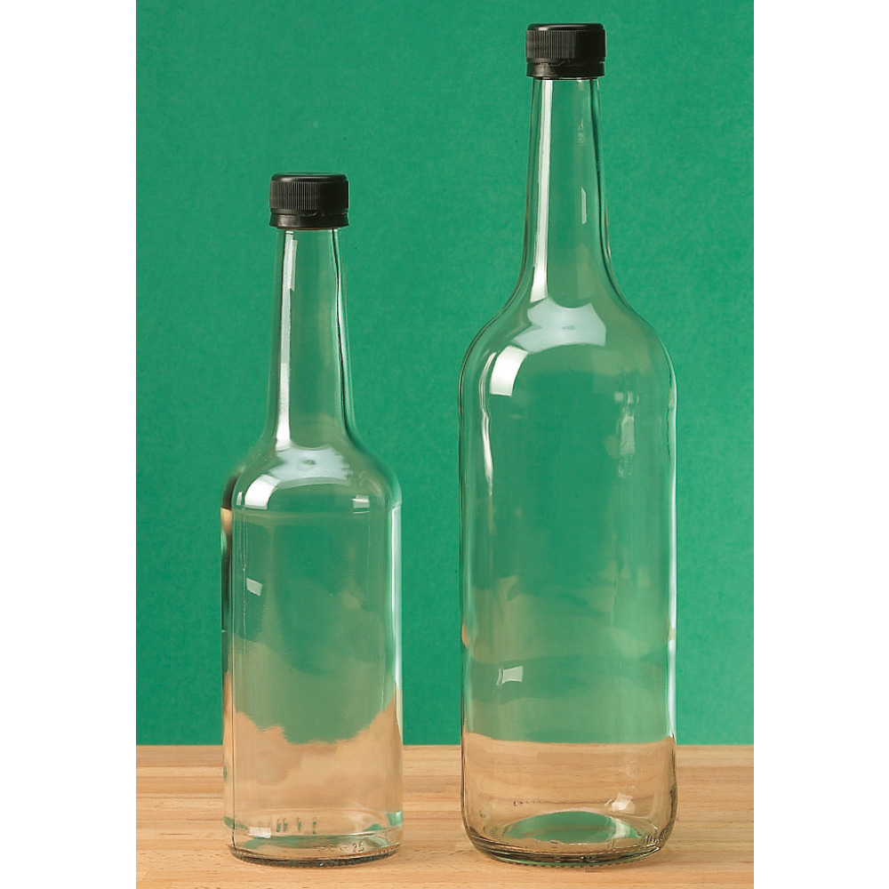 Flacon avec bouchon à vis en plastique