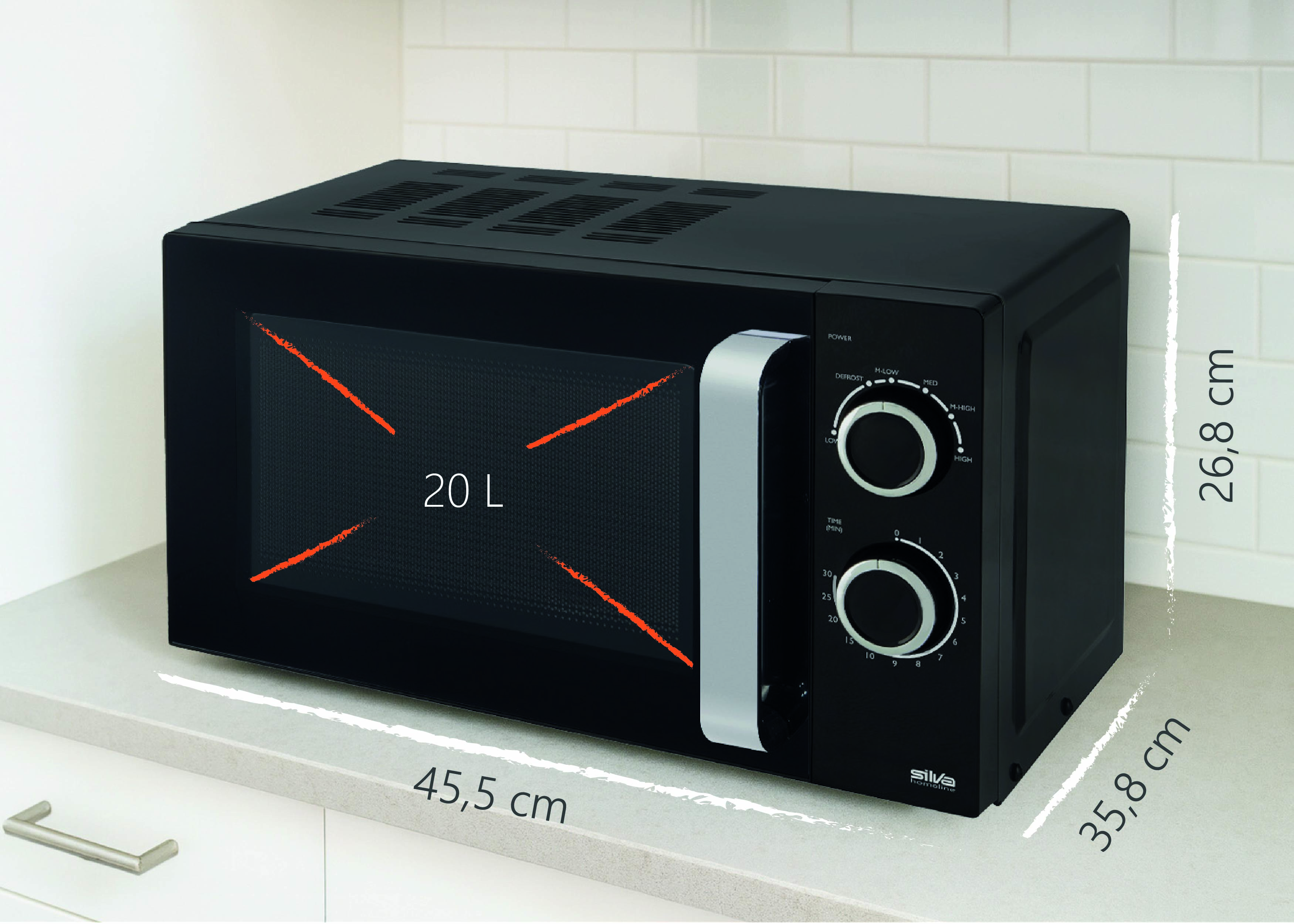 Mikrowelle mit Keramikboden 700 W