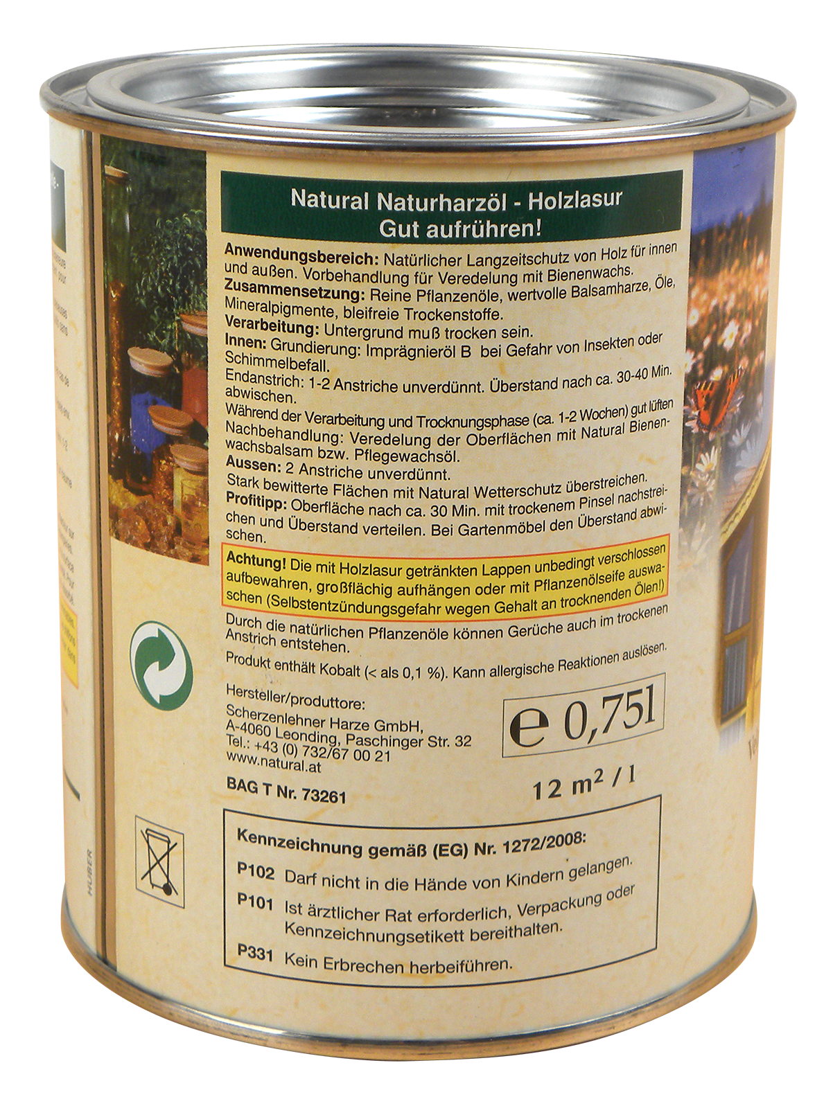 Beutenschutzlasur 750ml div. Farben