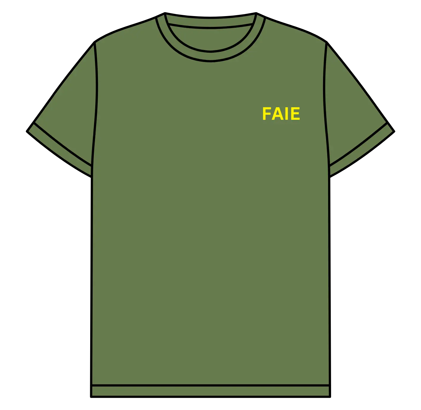 T-shirt army green