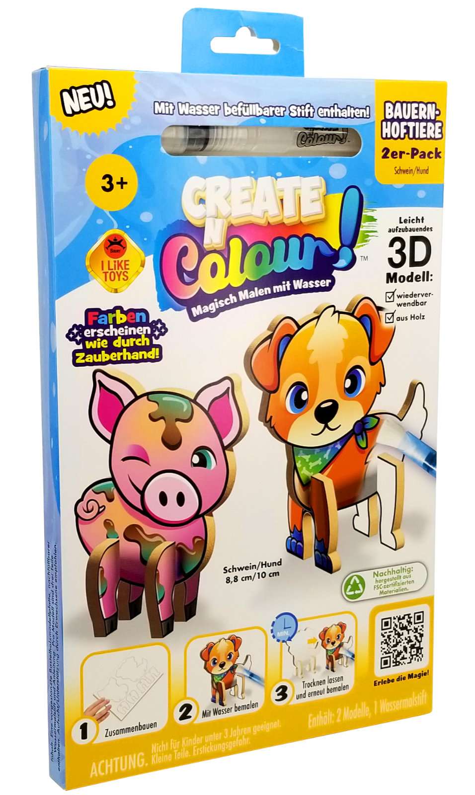 Create N Colour Hund + Schwein