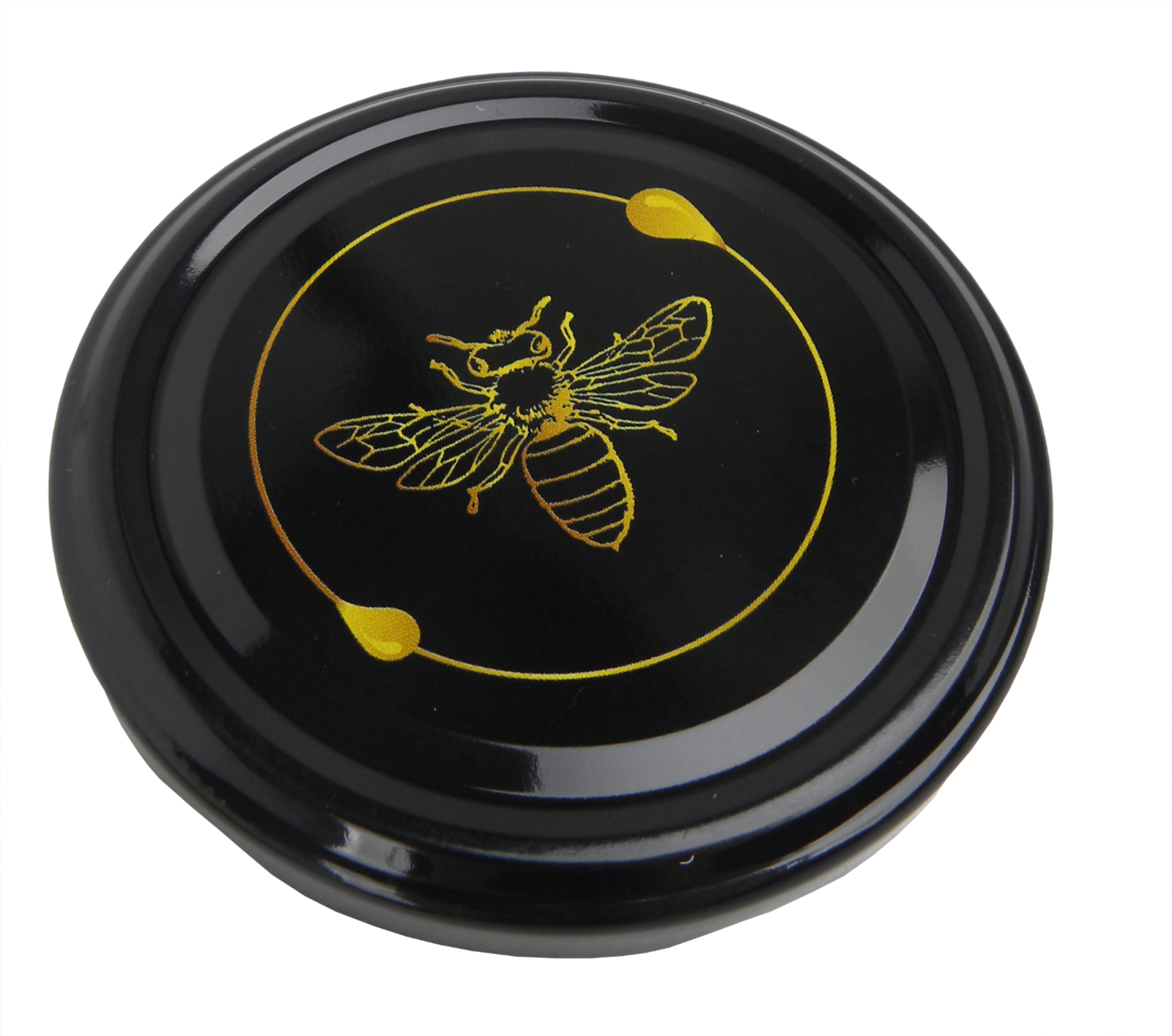 Schraubverschluss 10 Stk. 'schwarz & Biene gelb'