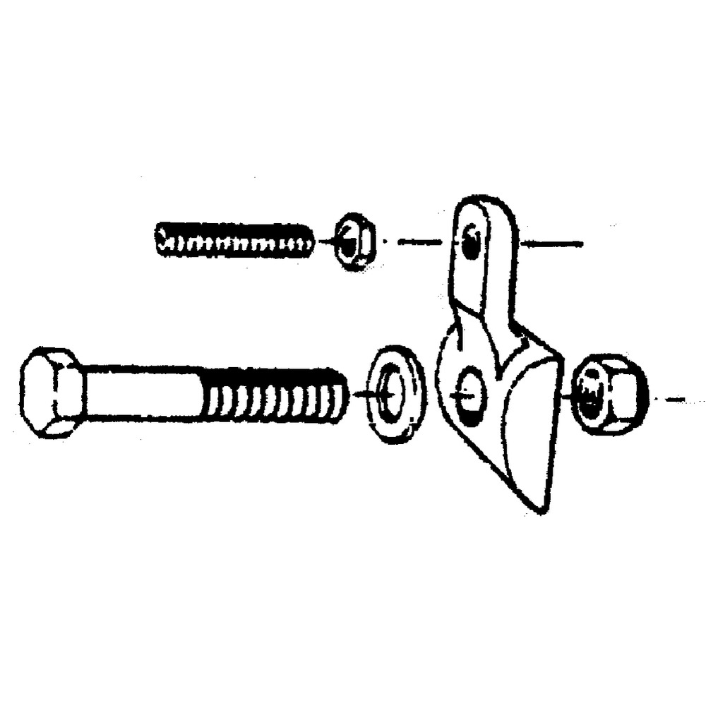Zinkenhalter M12x60 mit Einstellschraube