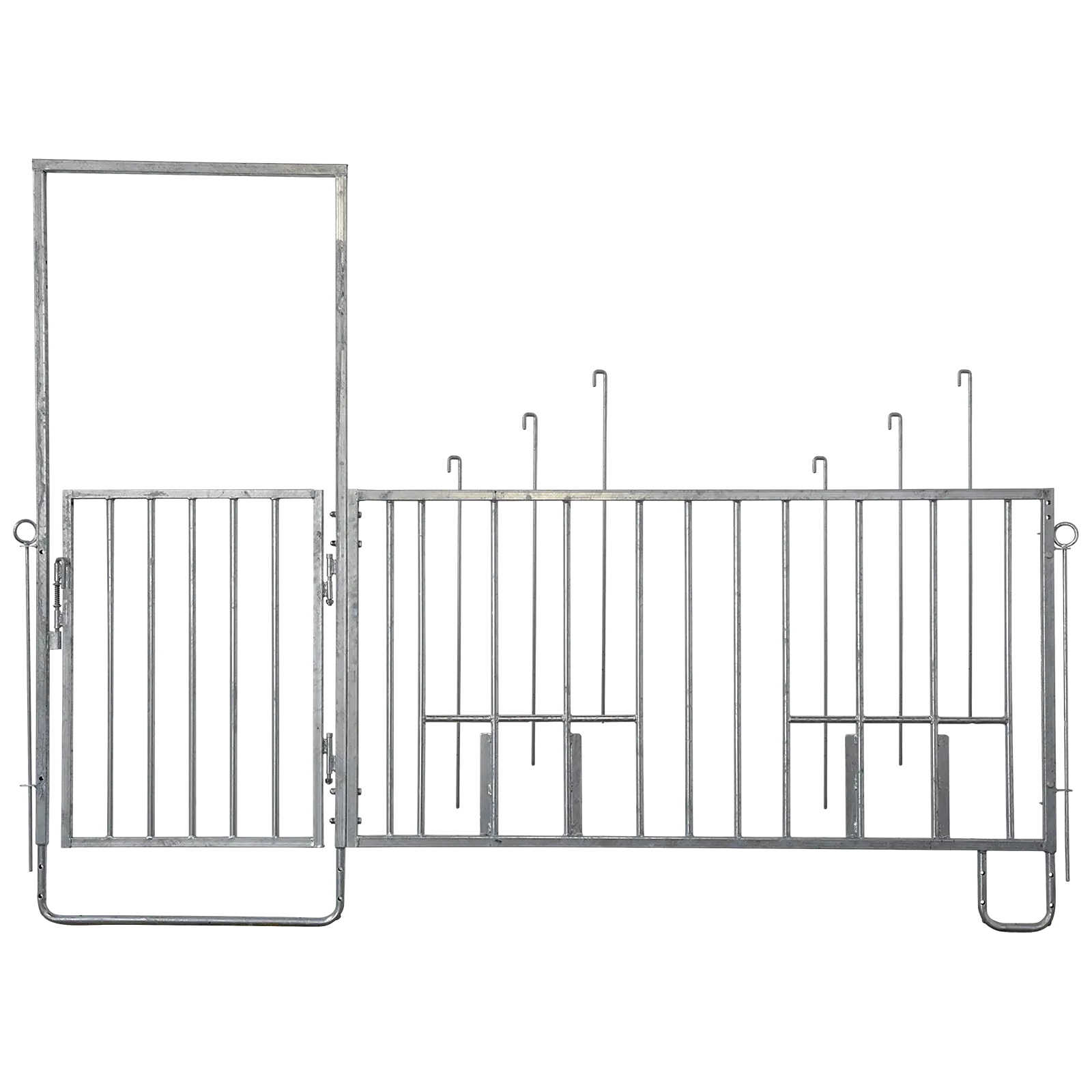 Fence element with long door