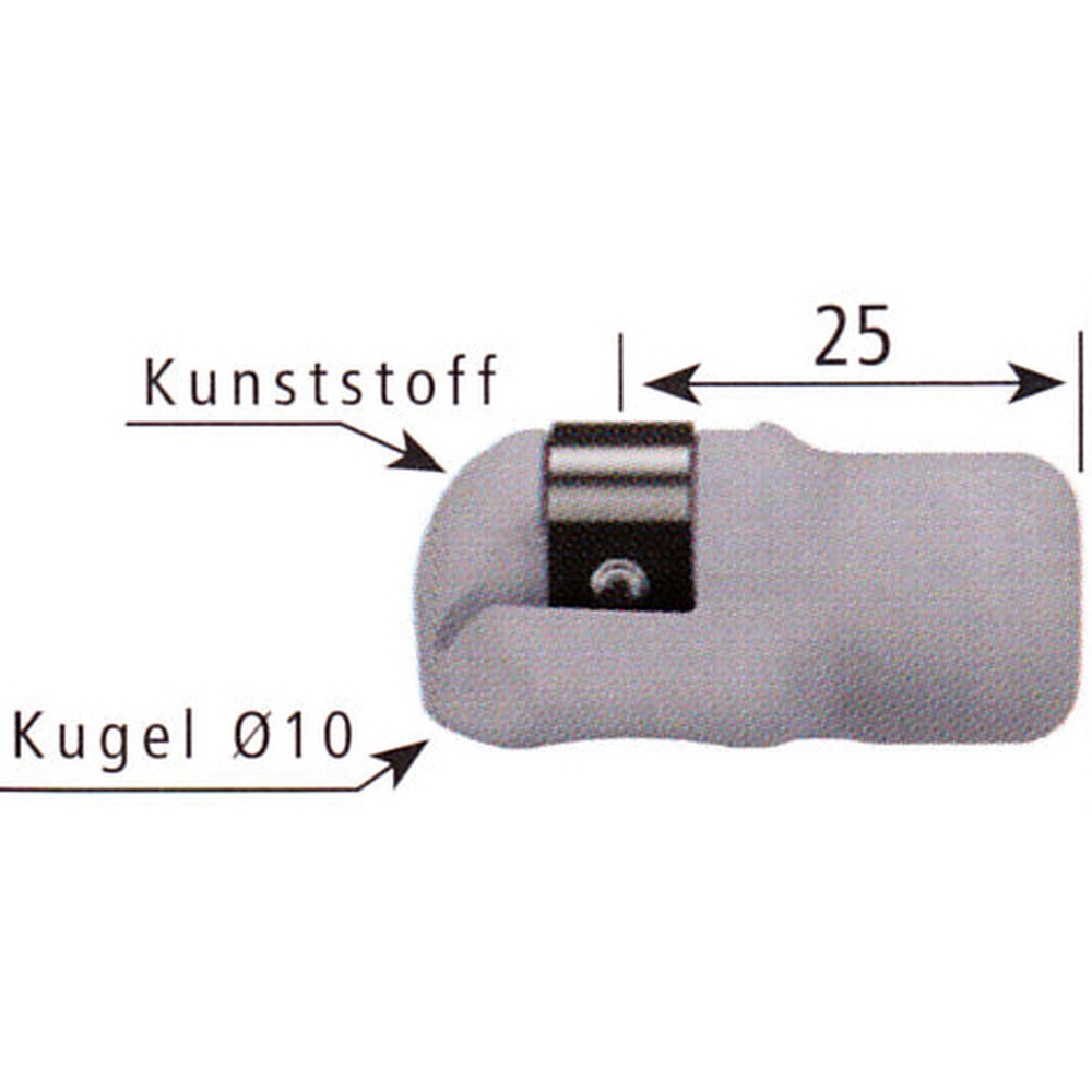 Kugelpfanne M8 zu Stabilus Gasfeder