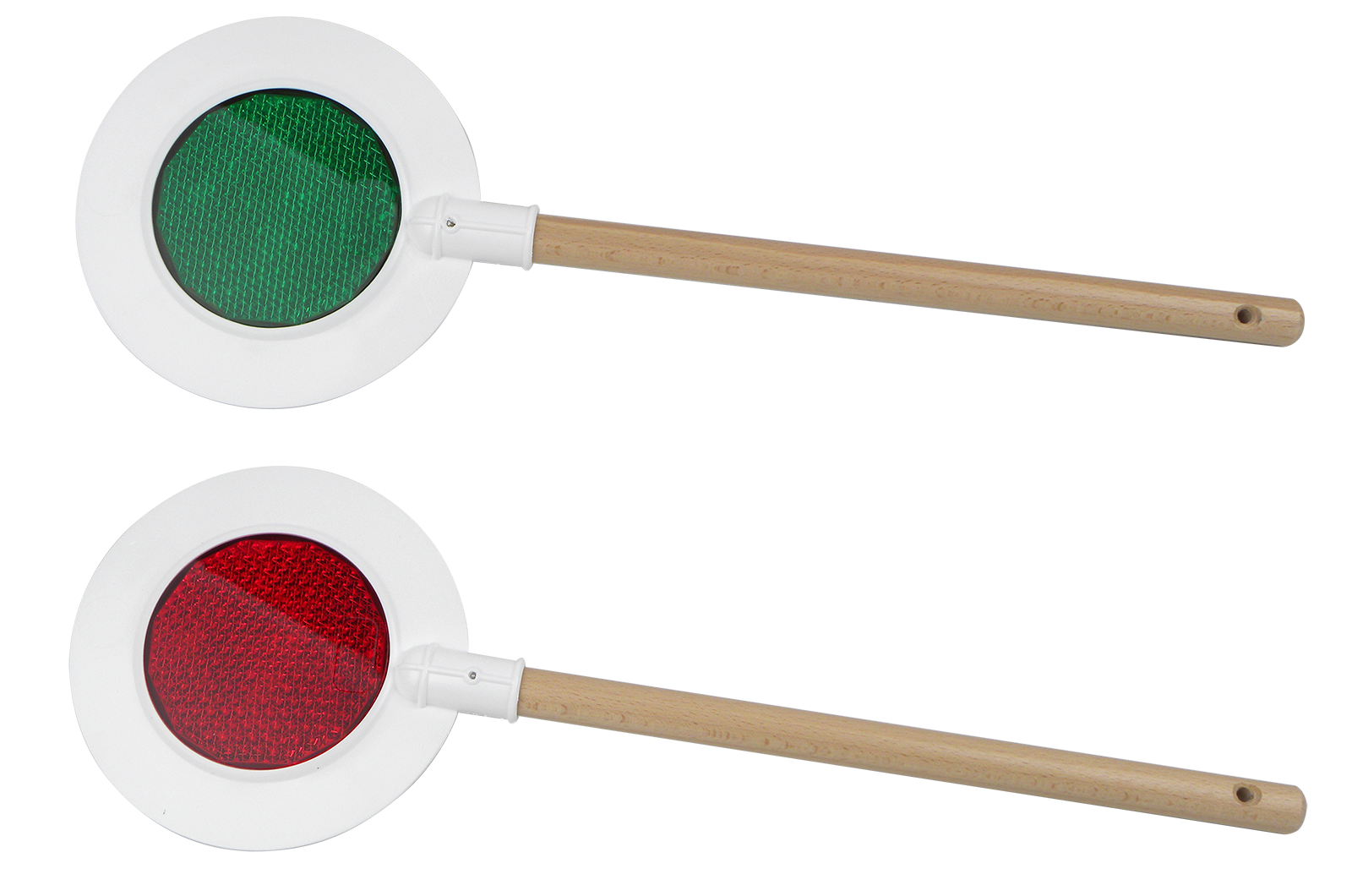 Winkerkelle Rot-Grün