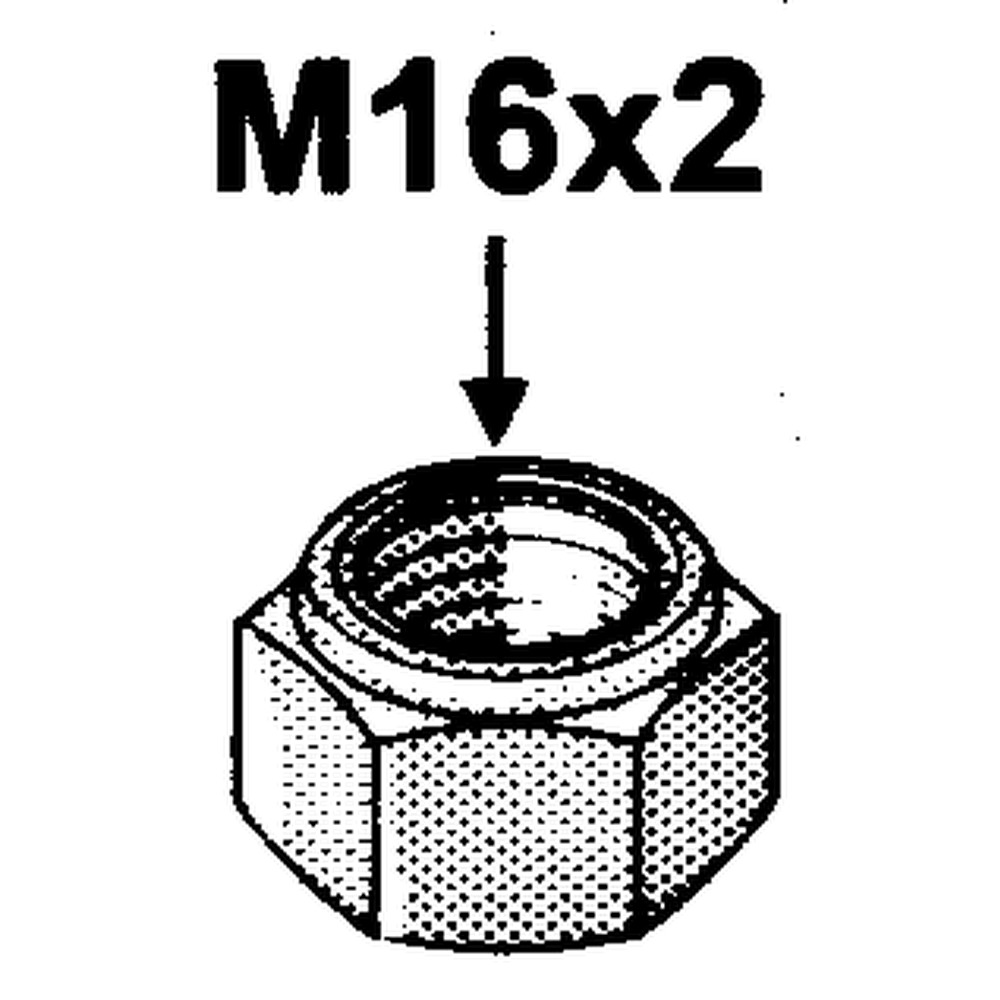 Nut M16x2 8.8 self-locking