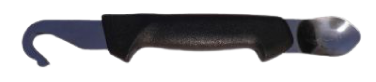 Couteau de découpe avec cuillère à dégraisser, inoxydable
