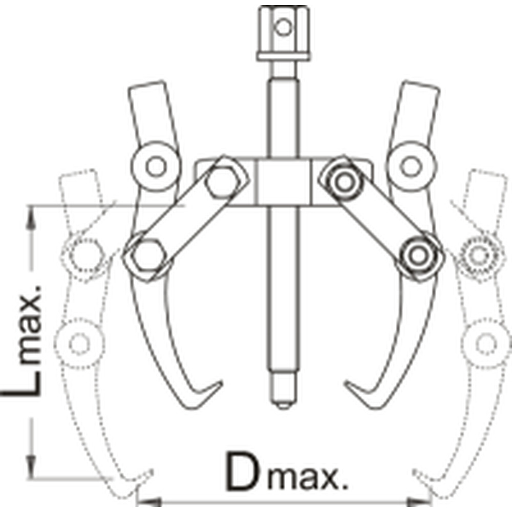 Puller with 2 arms 230x190