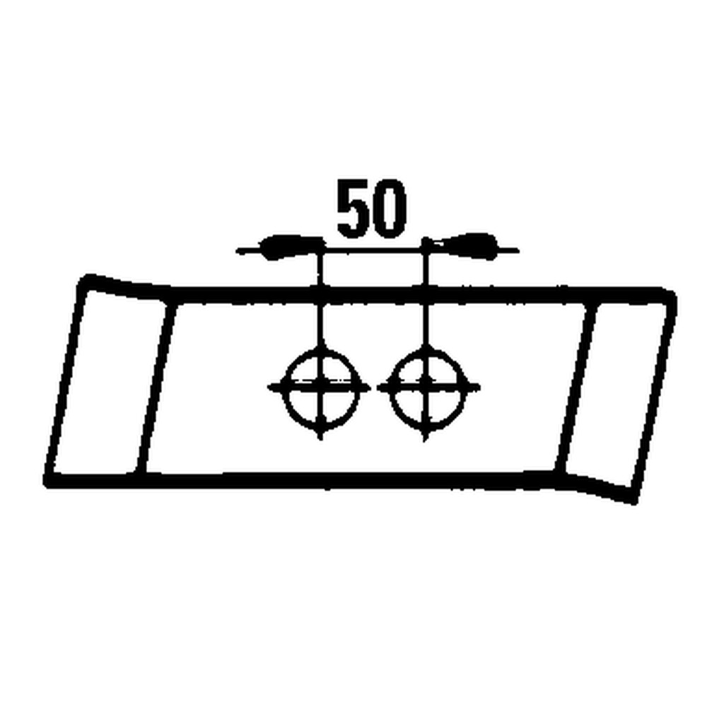 Burin PK8, version droite avec trous ovales