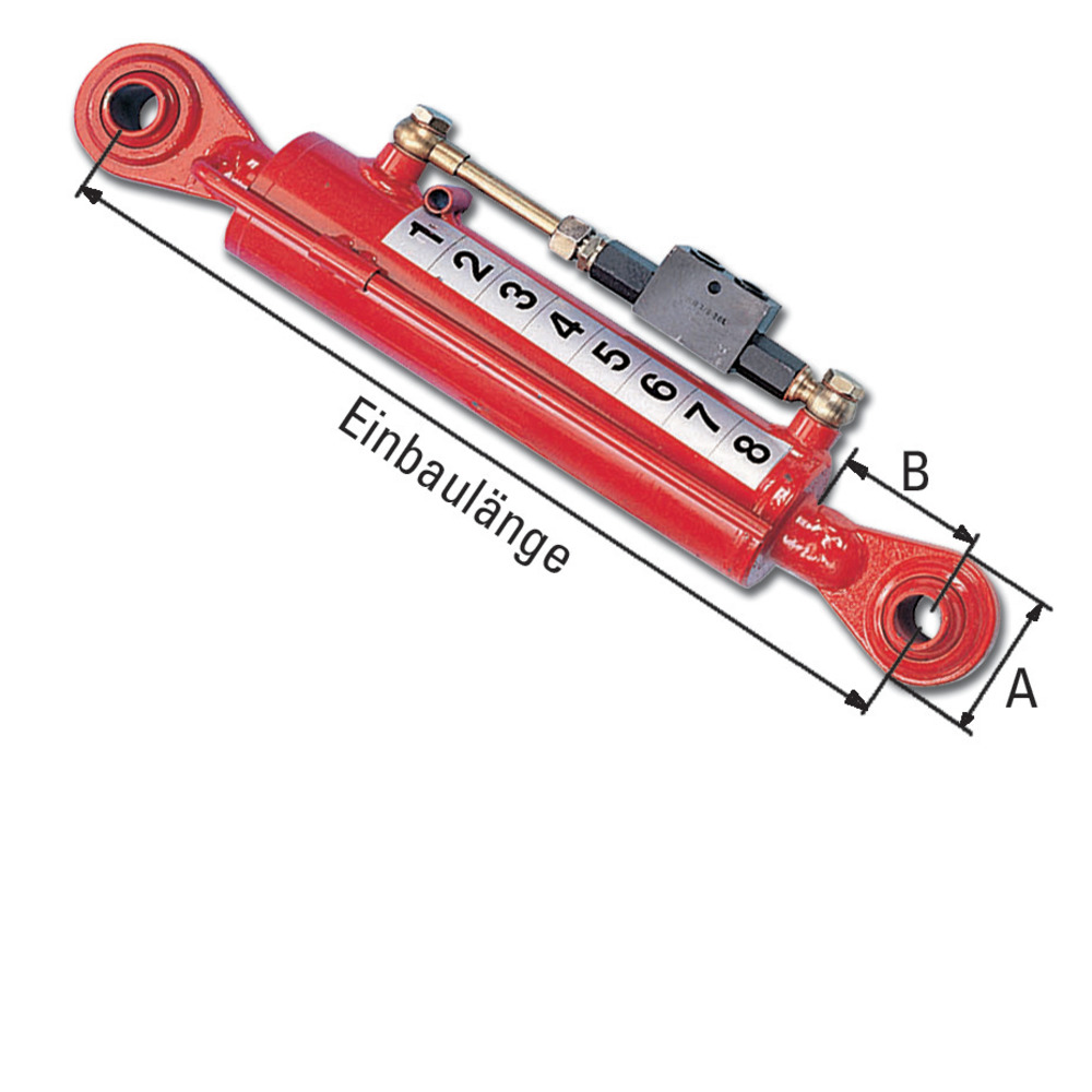 Hydraulischer Oberlenker mit beidseitigem Kugelauge