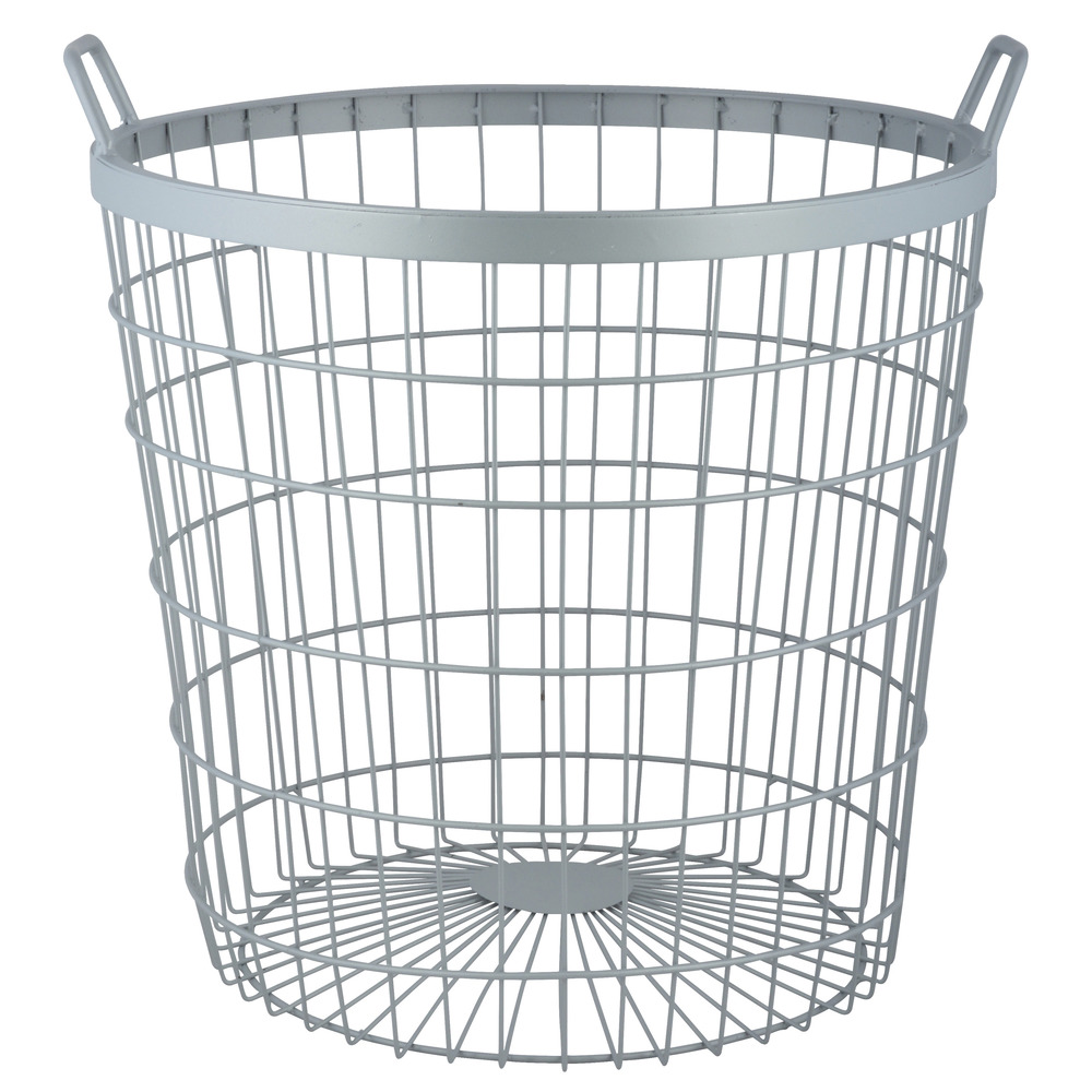 Ernte- und Sammelkorb Ø 42 cm aus Metalldrahtgitter-FA104958