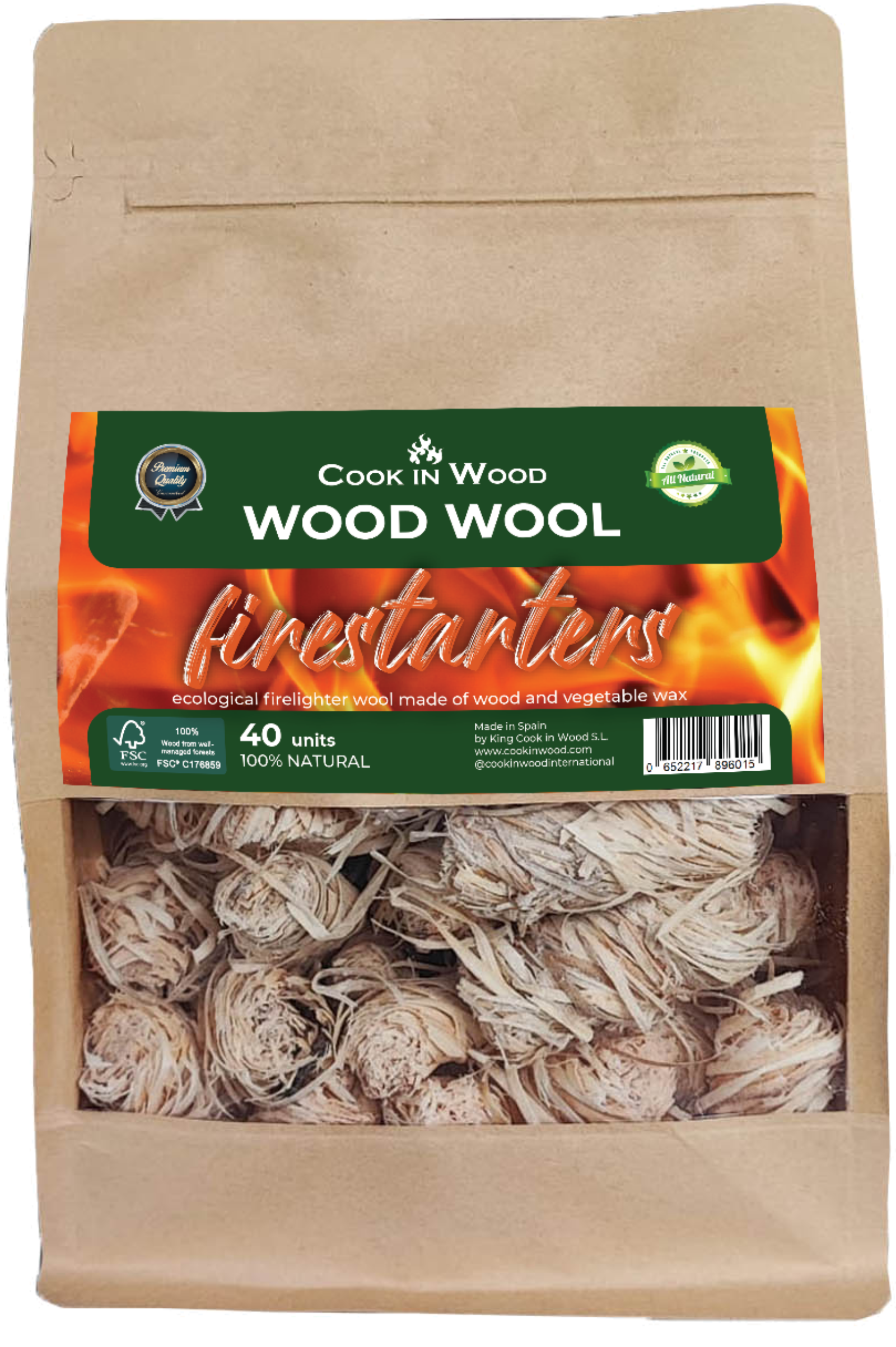 Anzündwolle Wood Wool firestarters
