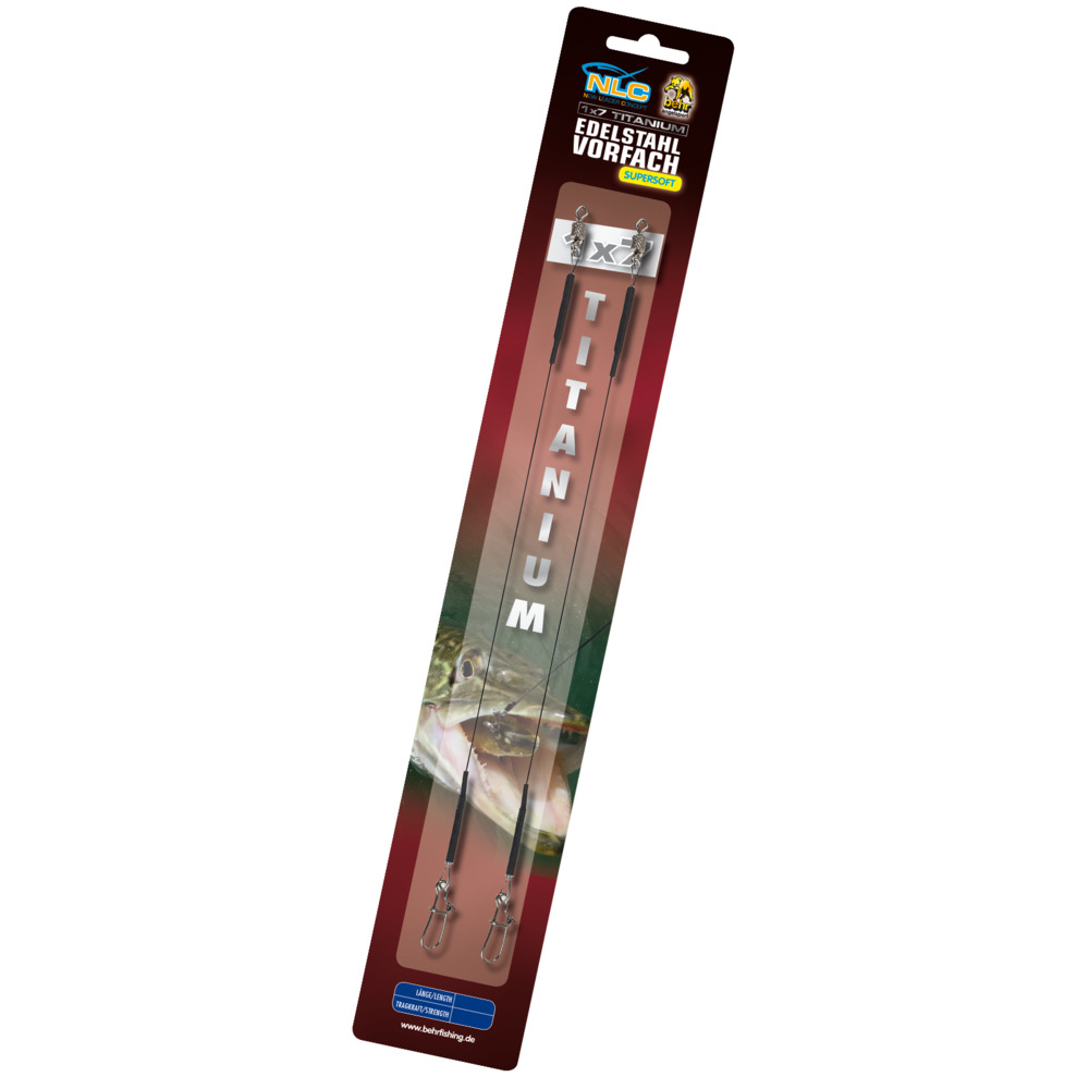 Stahlvorfach Titan 20cm 12 kg 1x7 Inhalt 2 Stk.