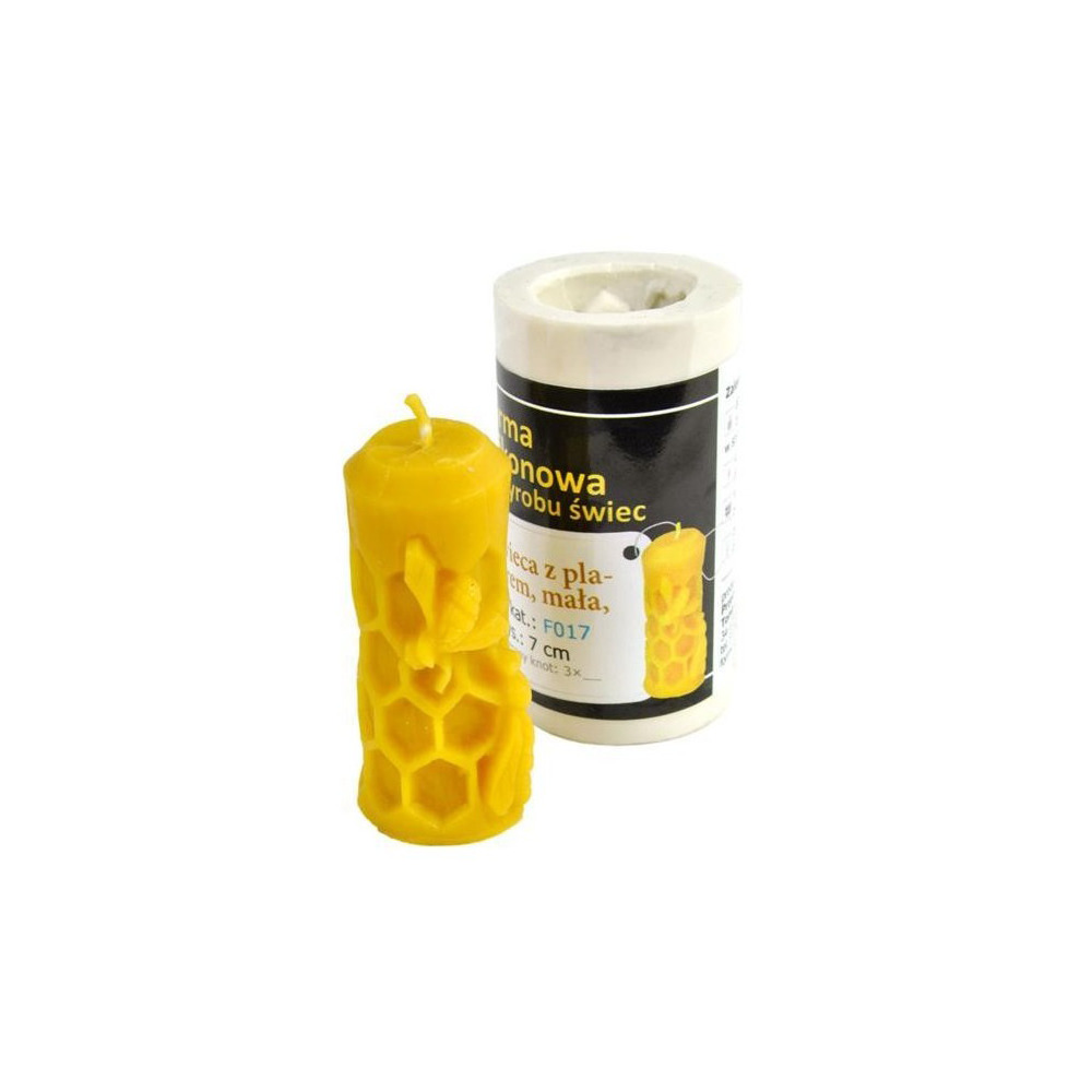 Gießform 'Stumpe mit Wabe und Bienen'
