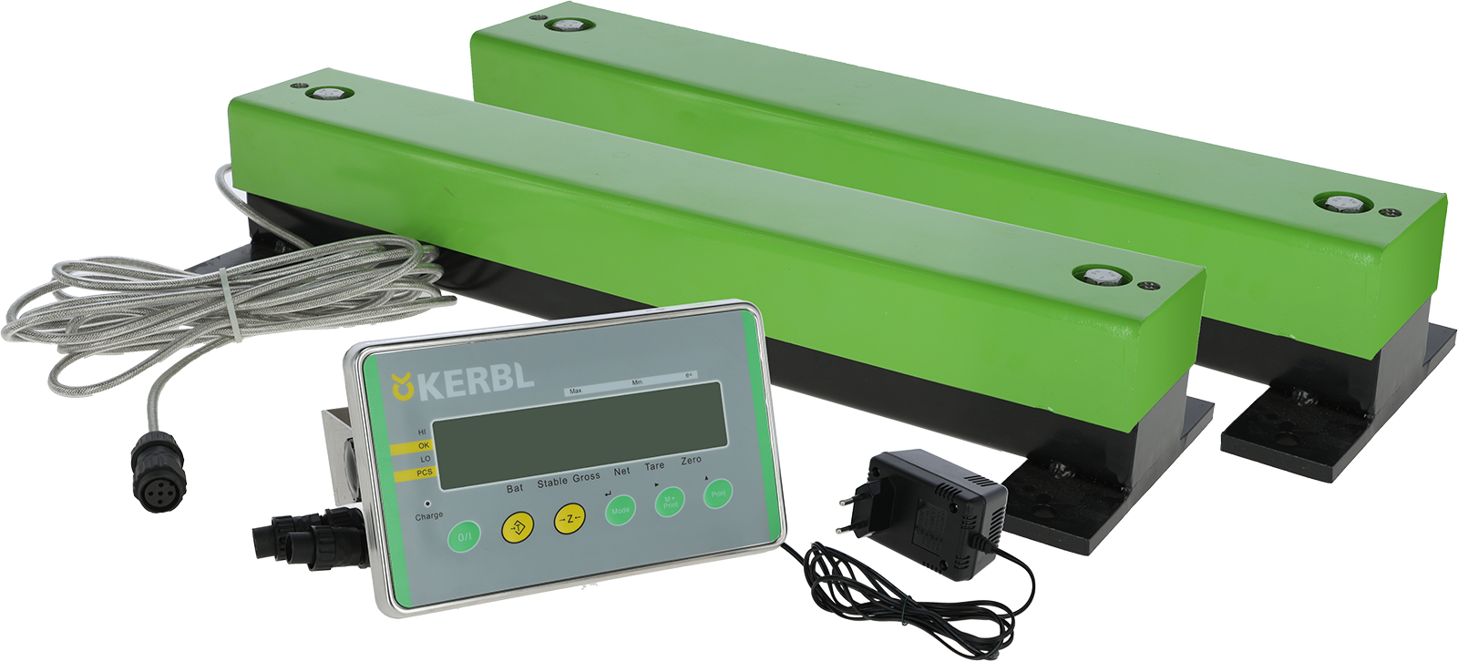Wiegebalken-Set 1.500 kg mit Display