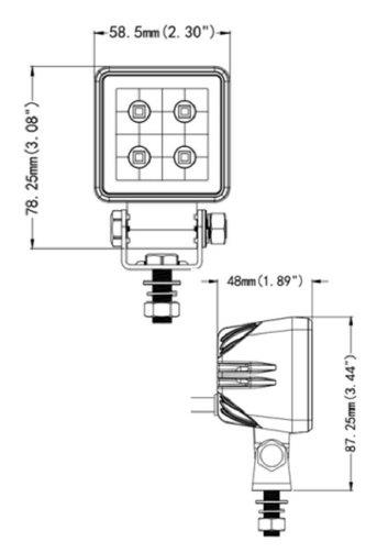  LED-Arbeitsscheinwerfer "Mini Spot" 1800 Lumen