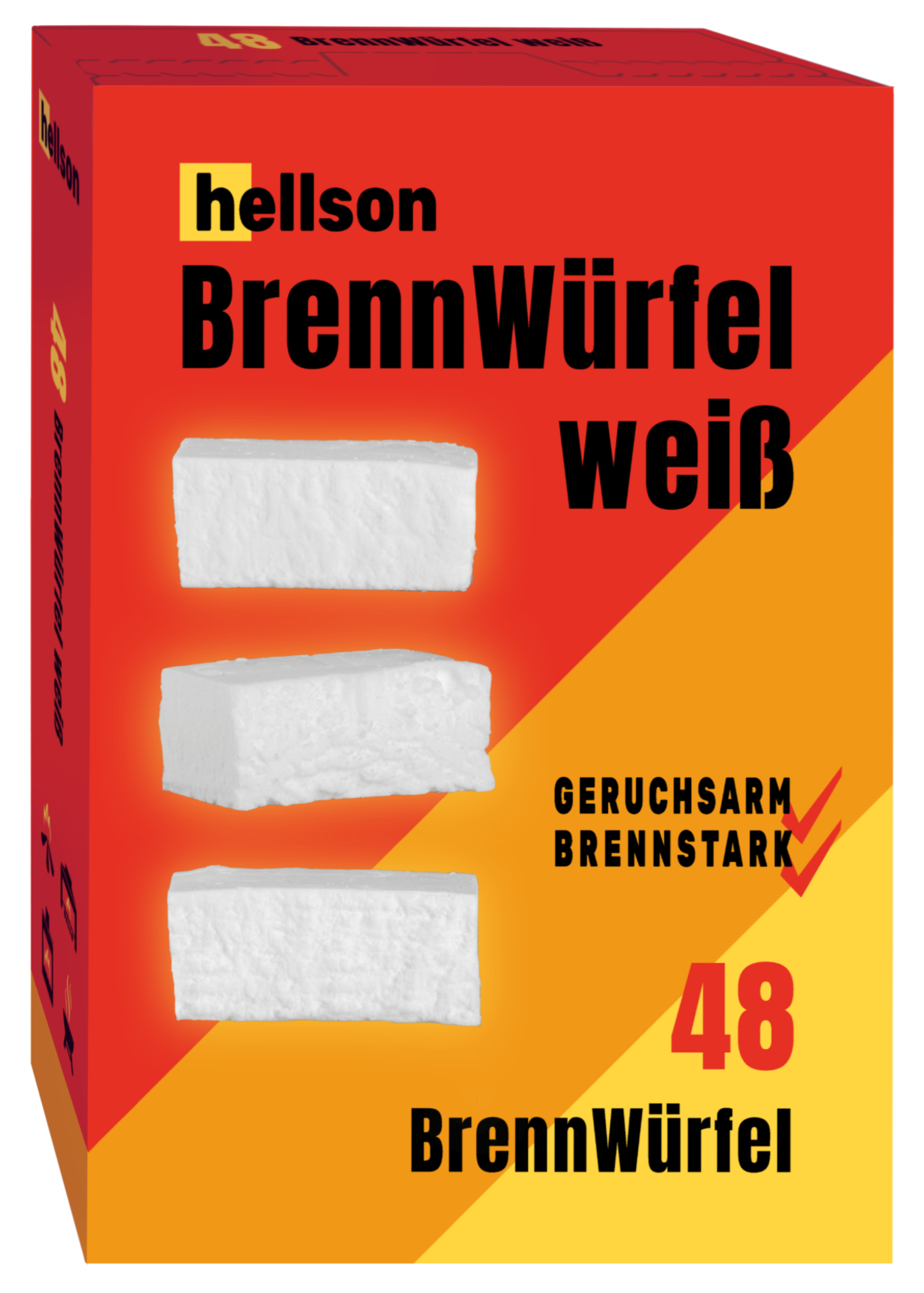 BrennWürfel weiß 48 Stück