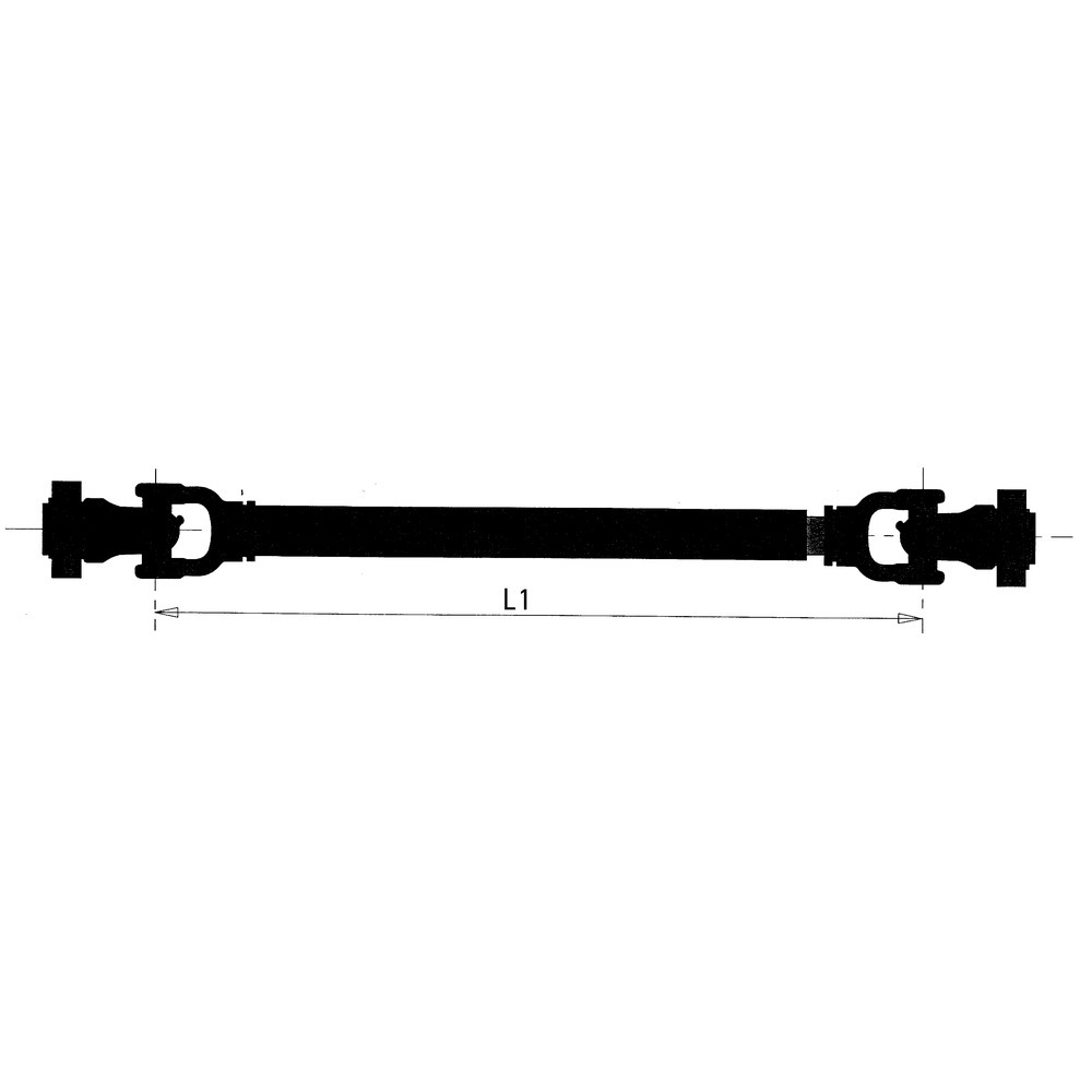 Weitwinkel-Gelenkwelle Dreieckprofil, 1 3/8x6