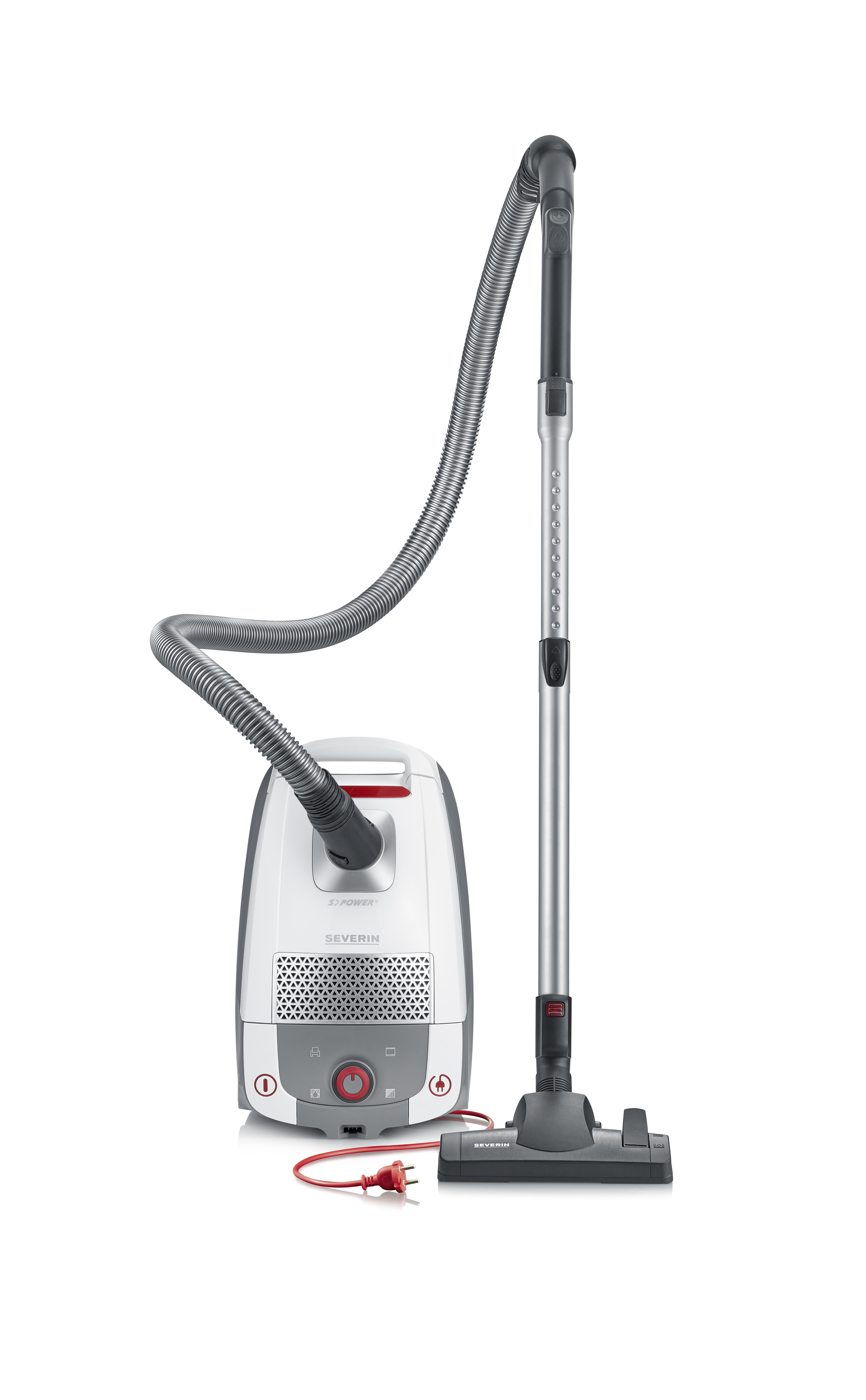 Canister vacuum cleaner 850 W with HEPA filter and XL parquet brush