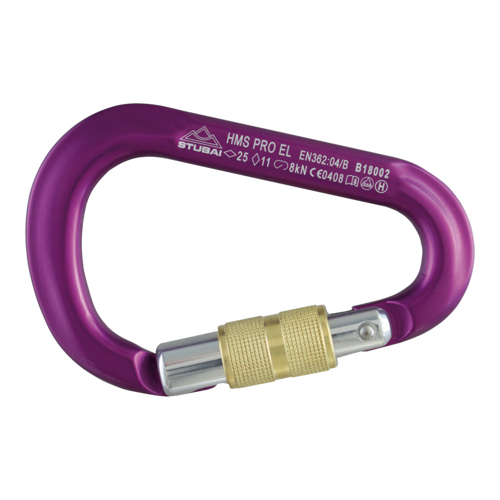 Karabiner HMS Pro Easylock, violett