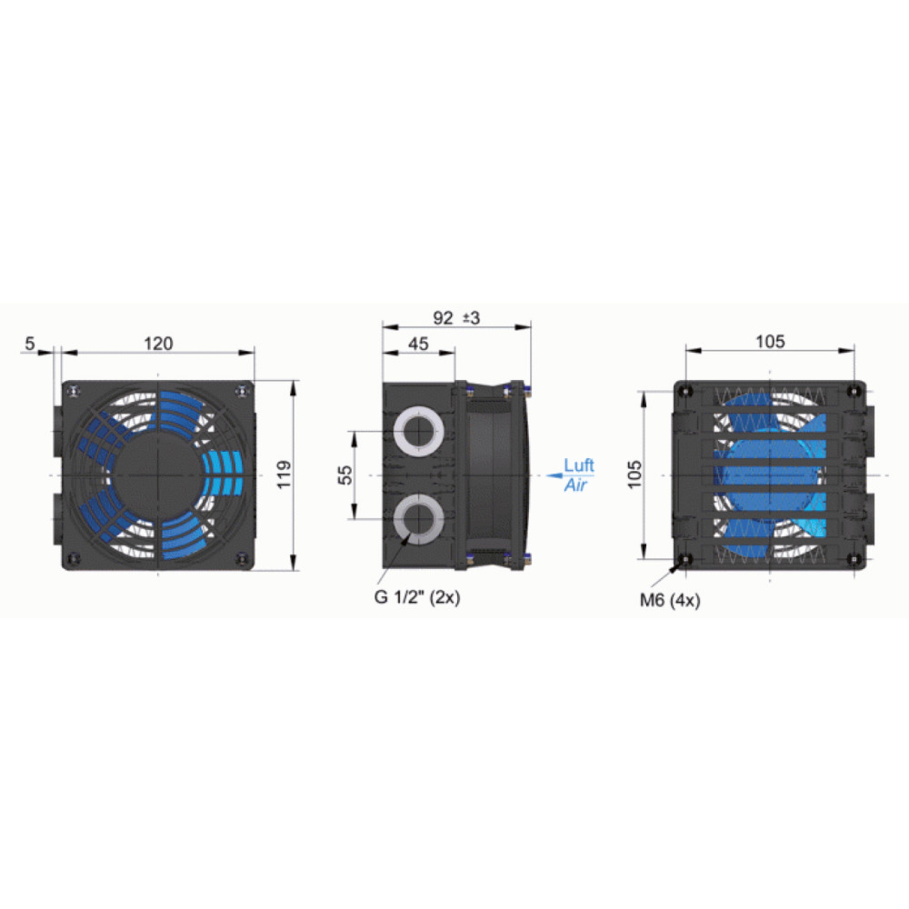 Ölkühler ASA LL01 12V 20 l/min