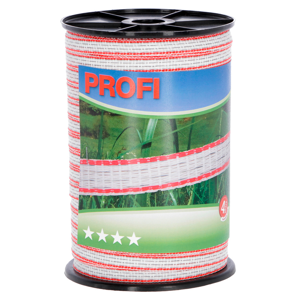 Weidezaunband Profi weiß/rot, 12 mm / 200 m-FA100771