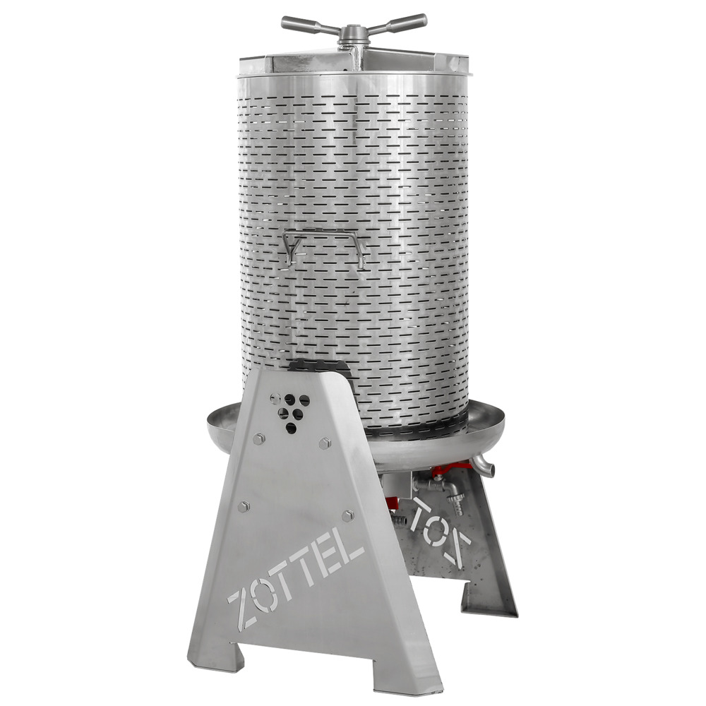 Wasserpresse Edelstahl für Obst 35 Liter