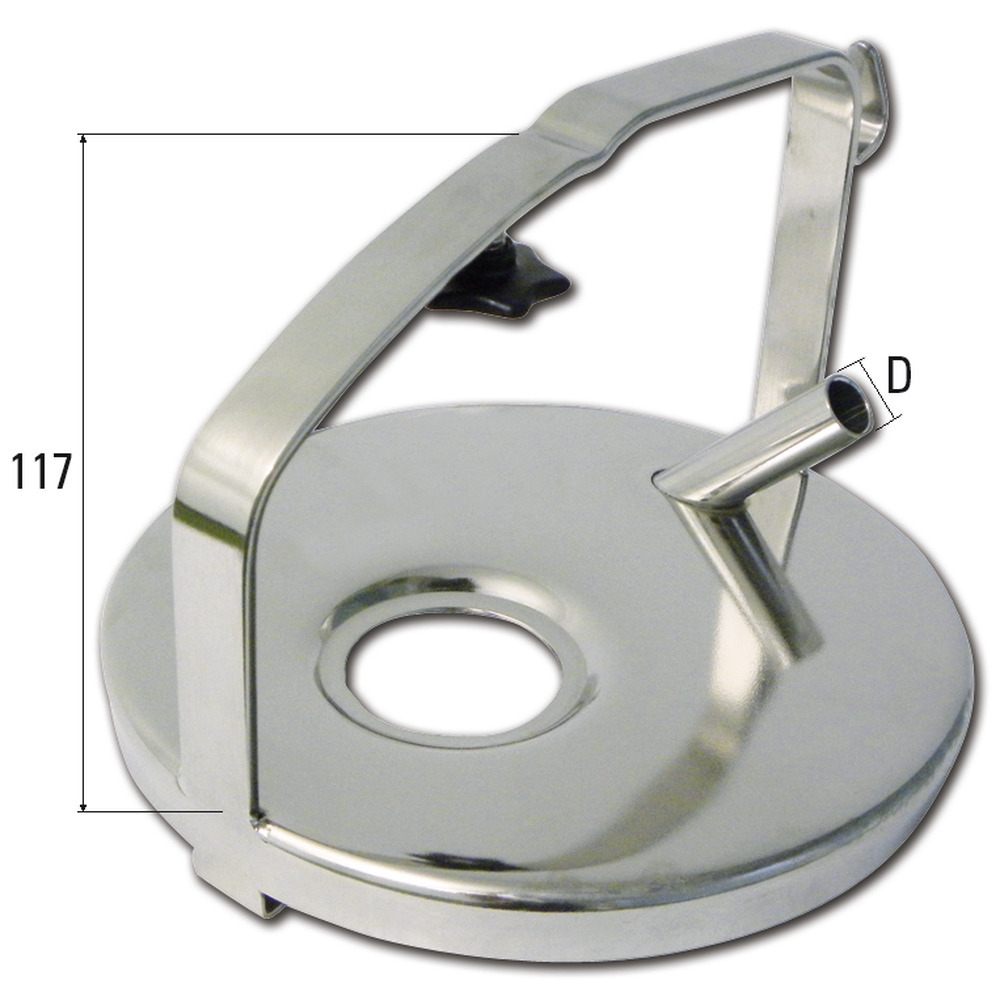 Melkeimerdeckel Edelstahl