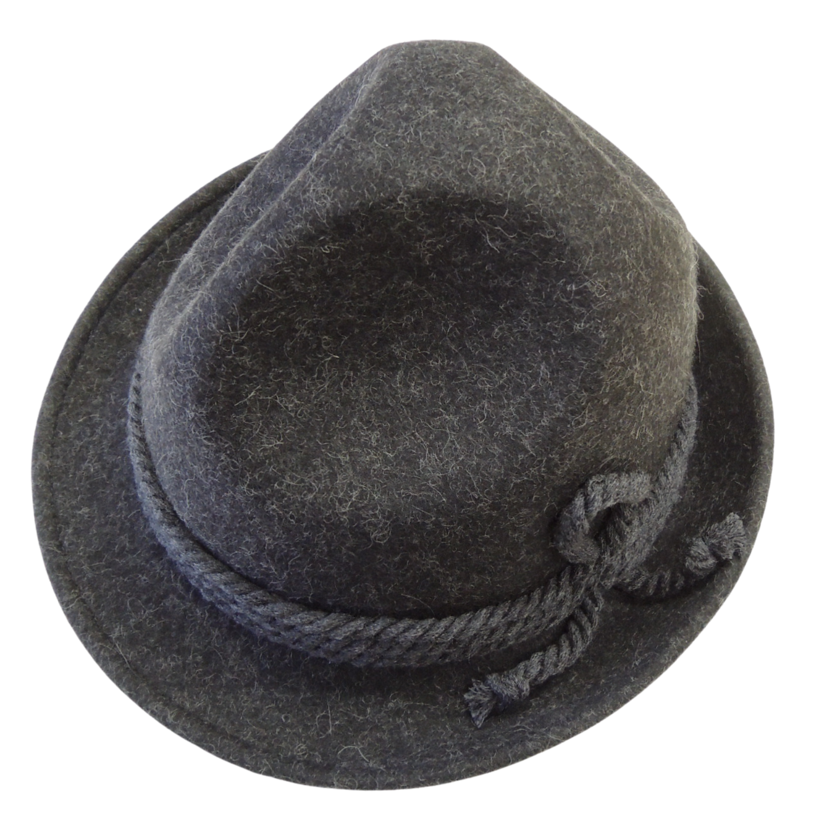 Chapeau en loden anthracite avec cordon