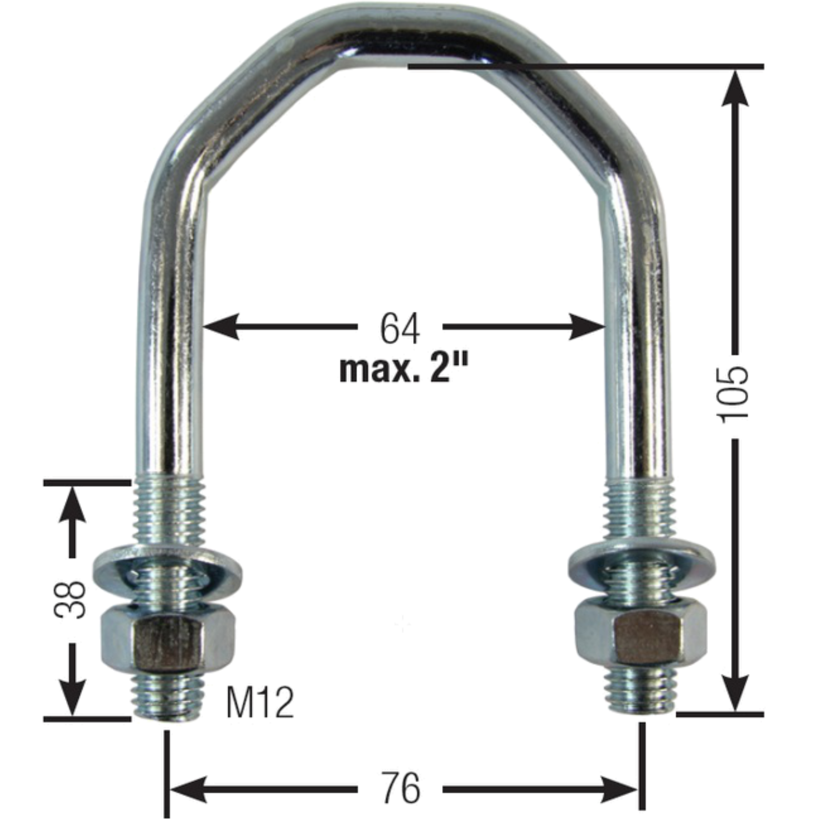 Doppelklemme 11/4" - 2"