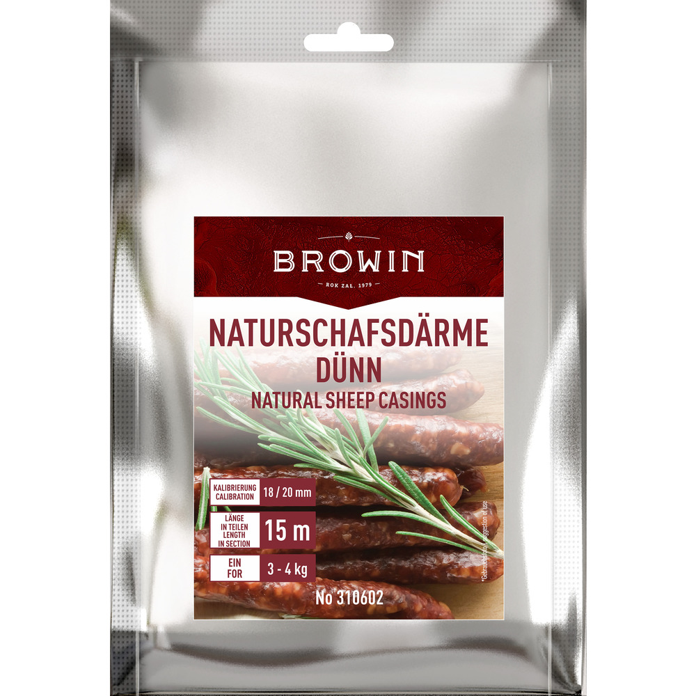 Naturdarm vom Lamm Ø 18 mm 15 m