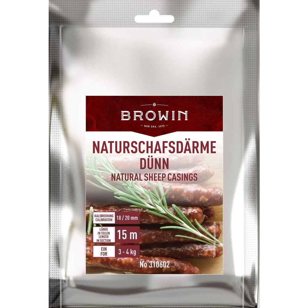 Naturdarm vom Lamm Ø 18 mm 15 m