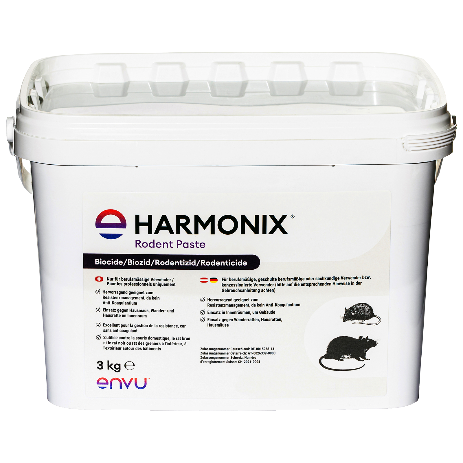 Ratten- und Mäuseköder Harmonix RodentPaste 3 kg*