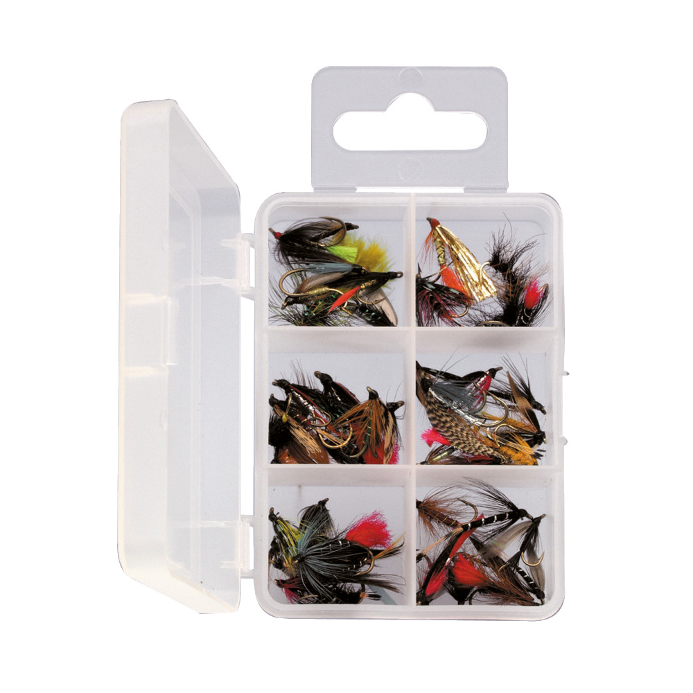 Assortimento di mosche bagnate