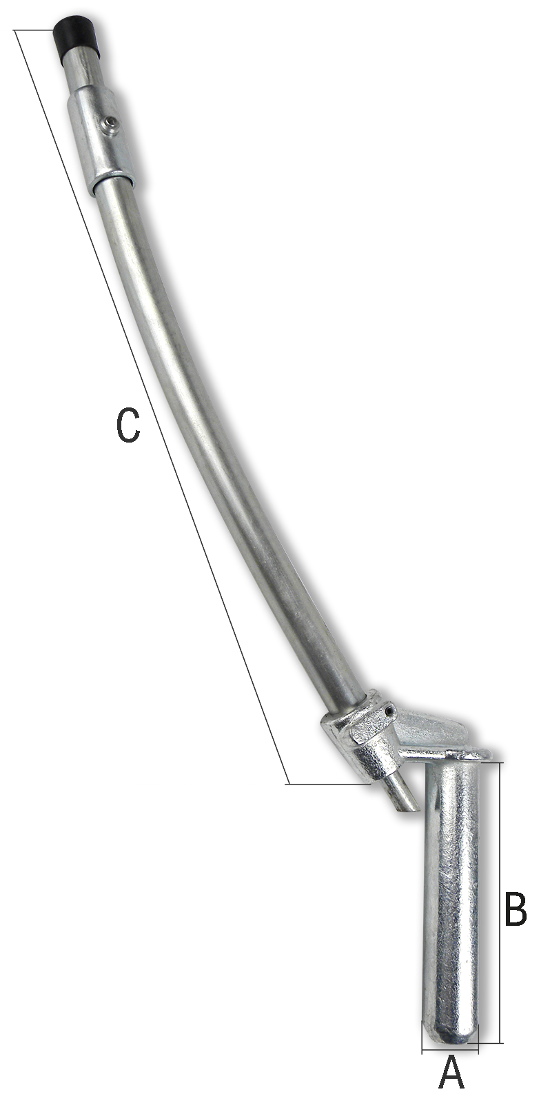 Anhänger-Kupplungsbolzen Griff gebogen