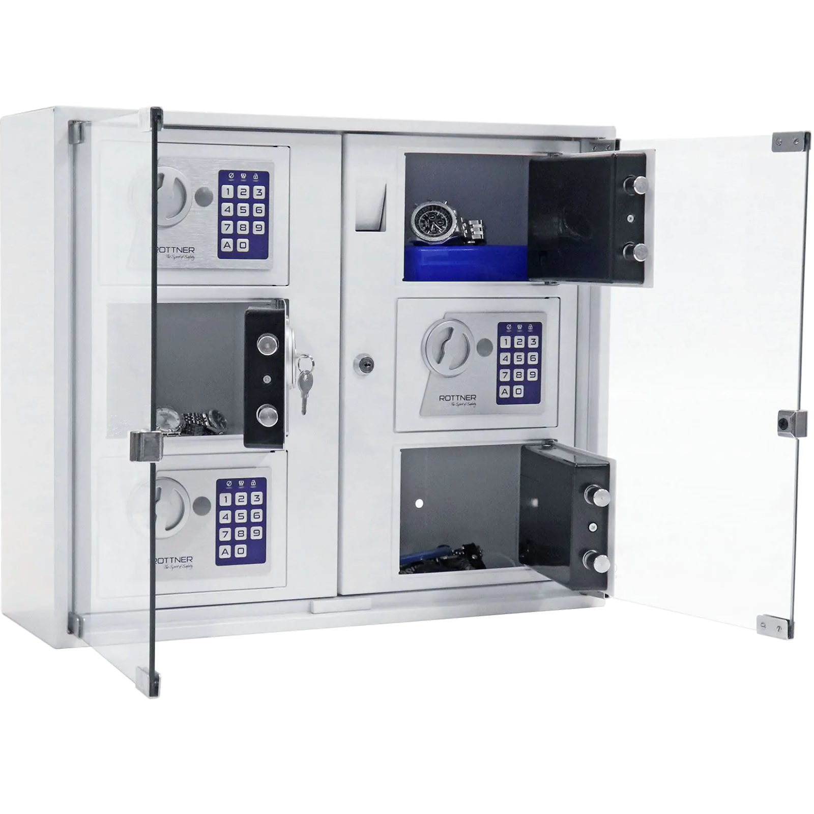 Schlüsselausgabe Keysystem 6 Outdoor Elektronikschloss weiß